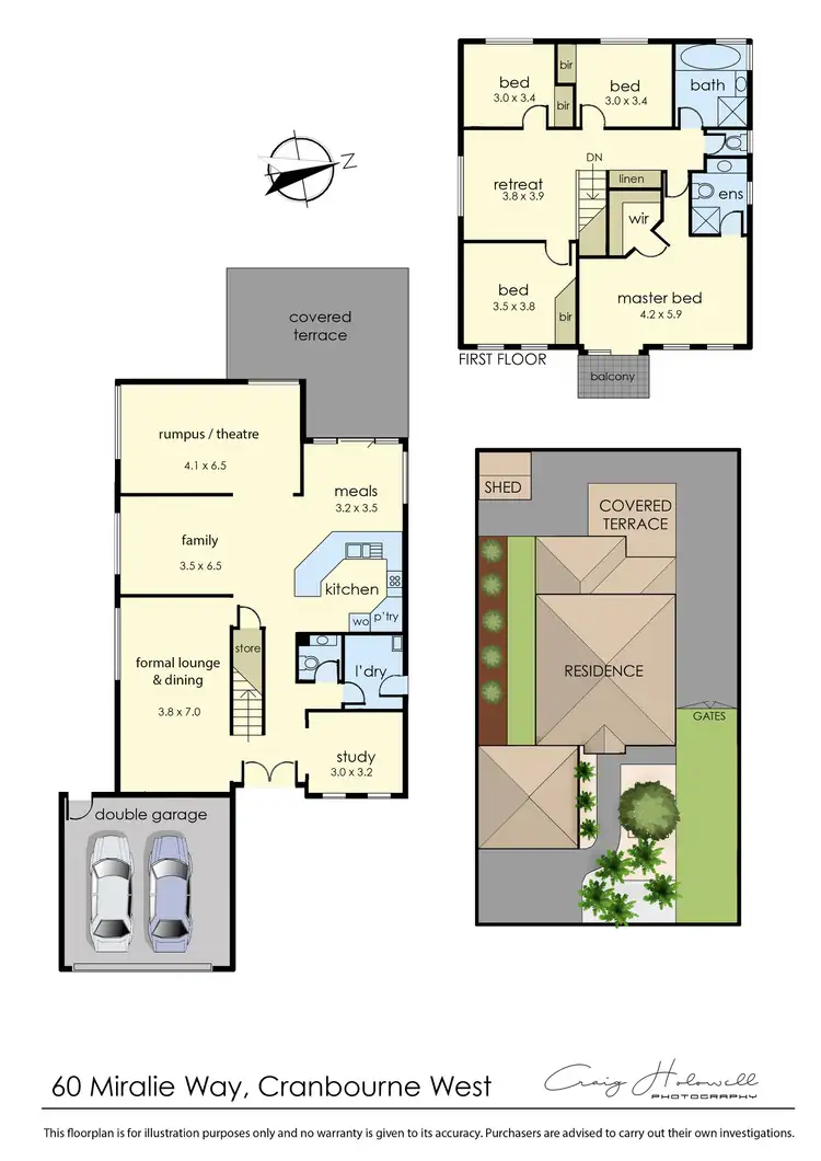 Floorplan of Homely house listing, 60 Miralie Way, Cranbourne West VIC 3977