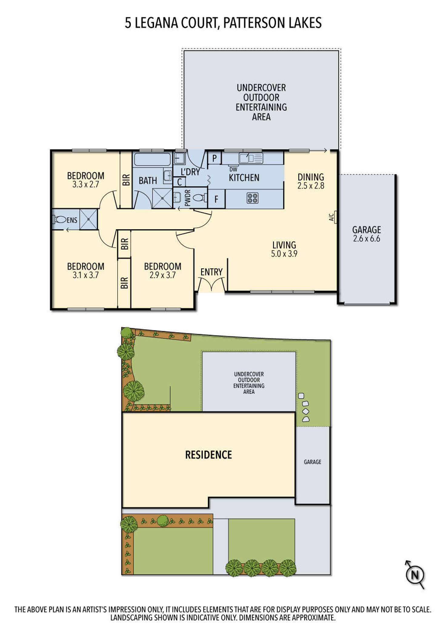 Floorplan of Homely house listing, 5 Legana Court, Patterson Lakes VIC 3197