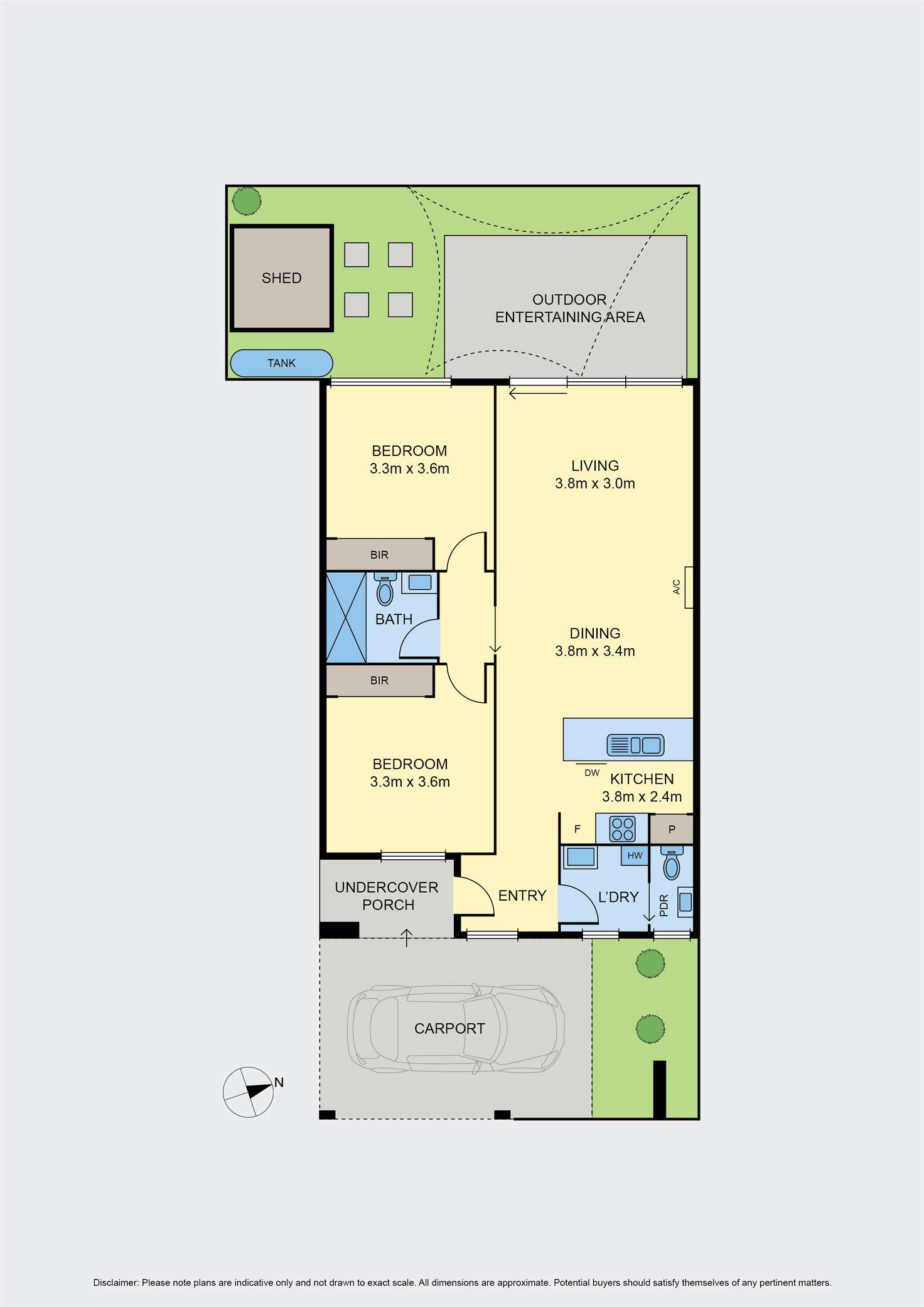 Floorplan of Homely unit listing, 5/43 Watt Avenue, Oak Park VIC 3046