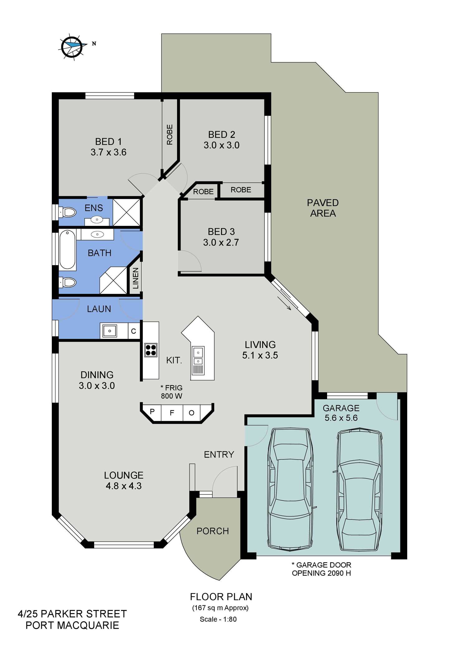 Floorplan of Homely villa listing, 4/25-27 Parker Street, Port Macquarie NSW 2444
