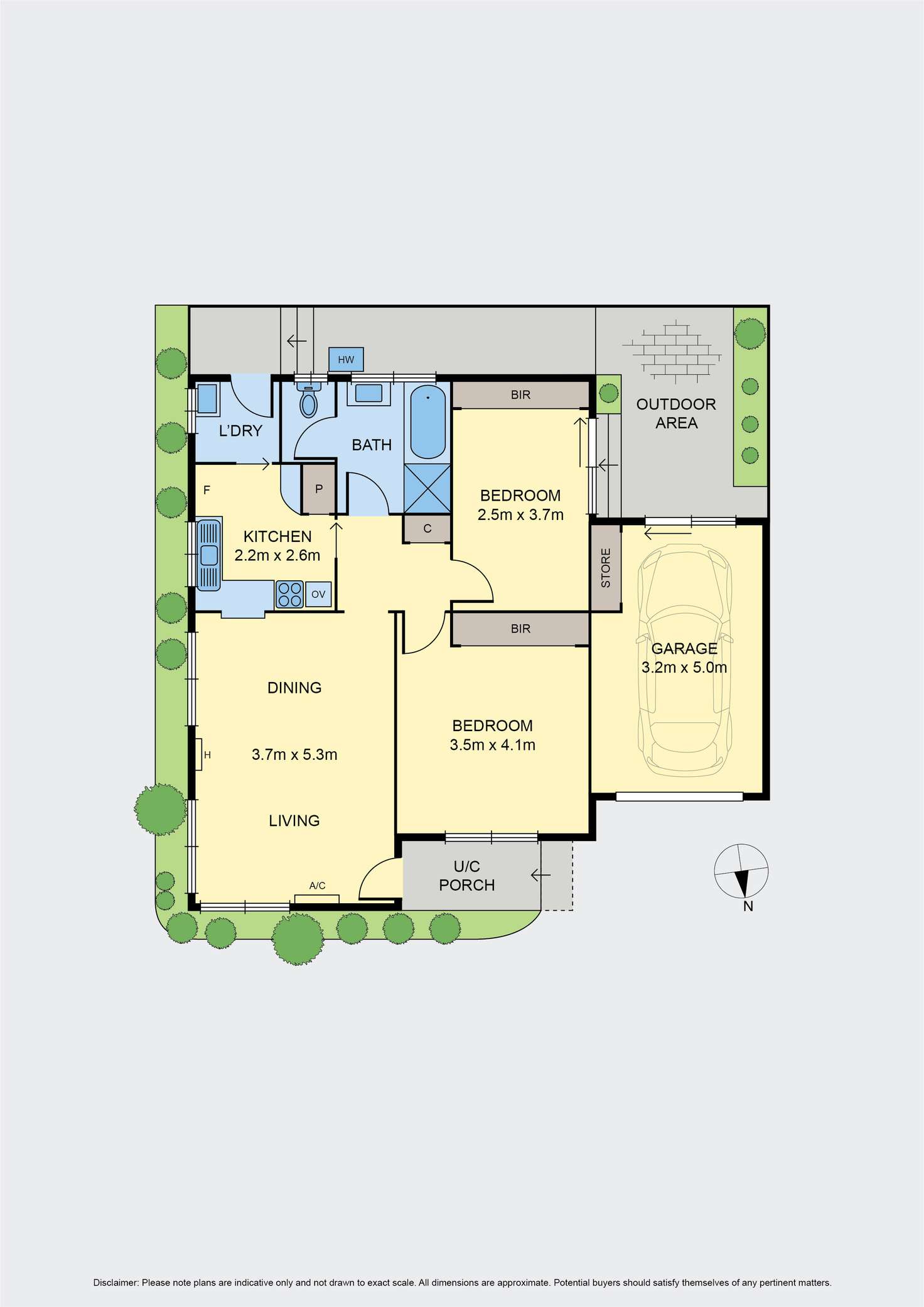 Floorplan of Homely villa listing, 1/51 Hoddle Street, Essendon VIC 3040