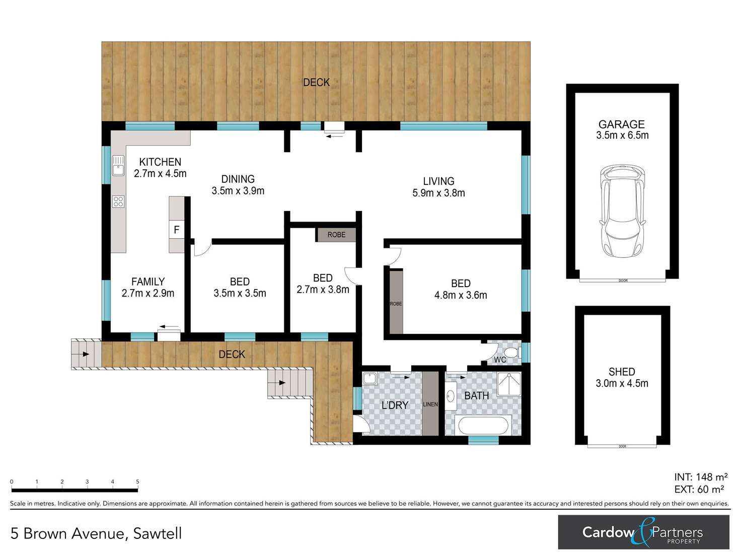 Floorplan of Homely house listing, 5 Brown Avenue, Sawtell NSW 2452