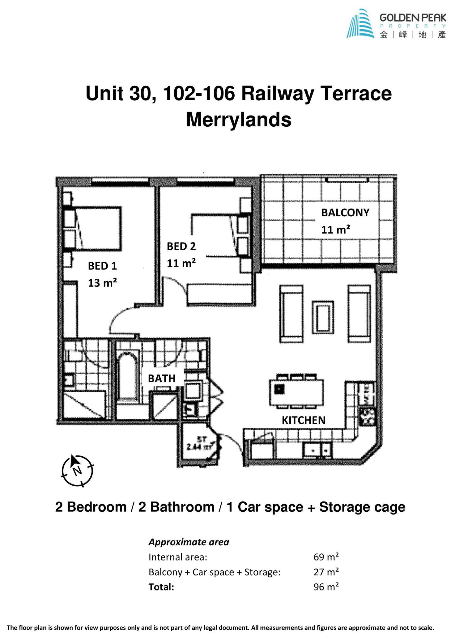 Floorplan of Homely apartment listing, 30/102-106 Railway Terrace, Merrylands NSW 2160