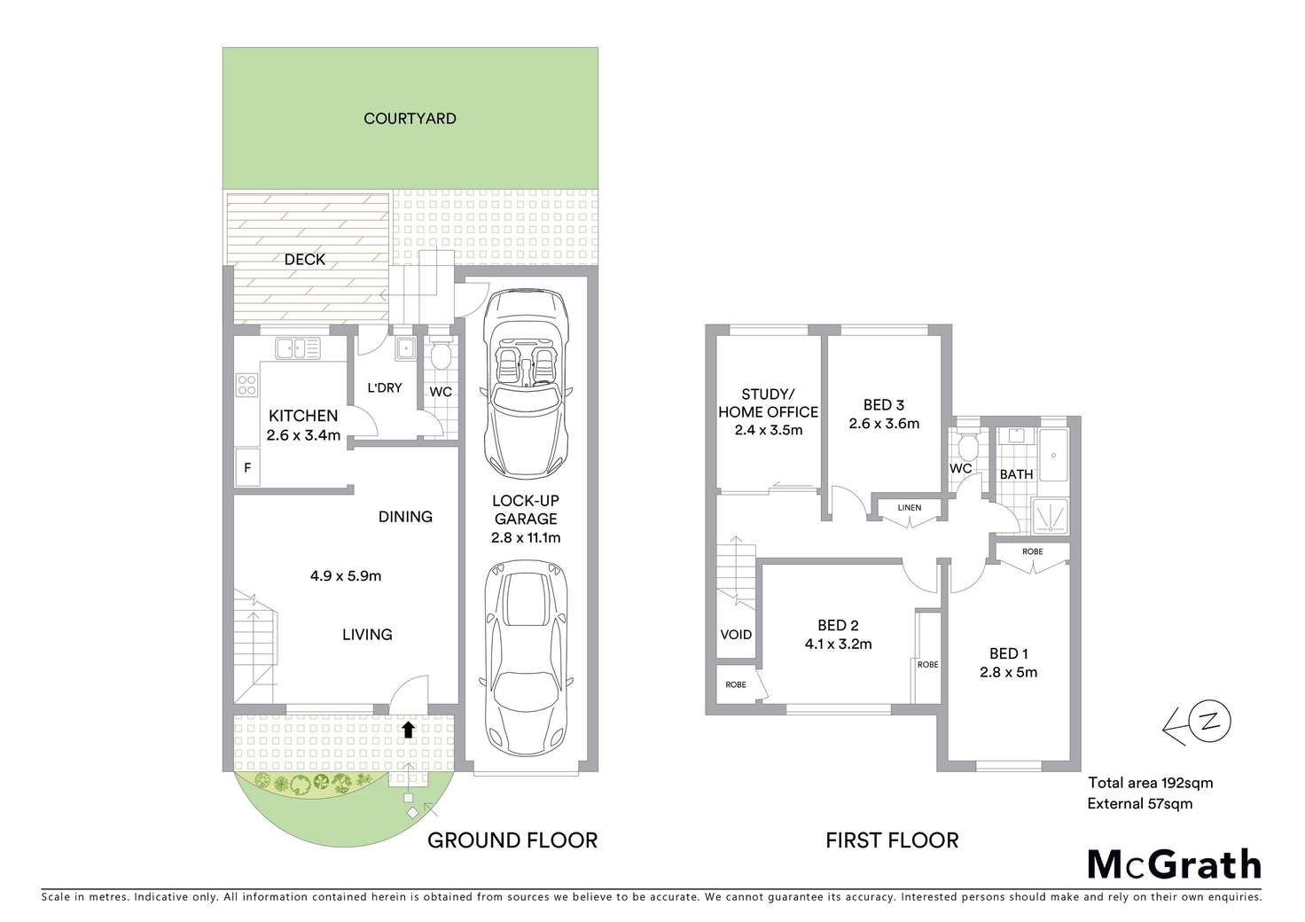 Floorplan of Homely townhouse listing, 2/18 Vega Street, Revesby NSW 2212