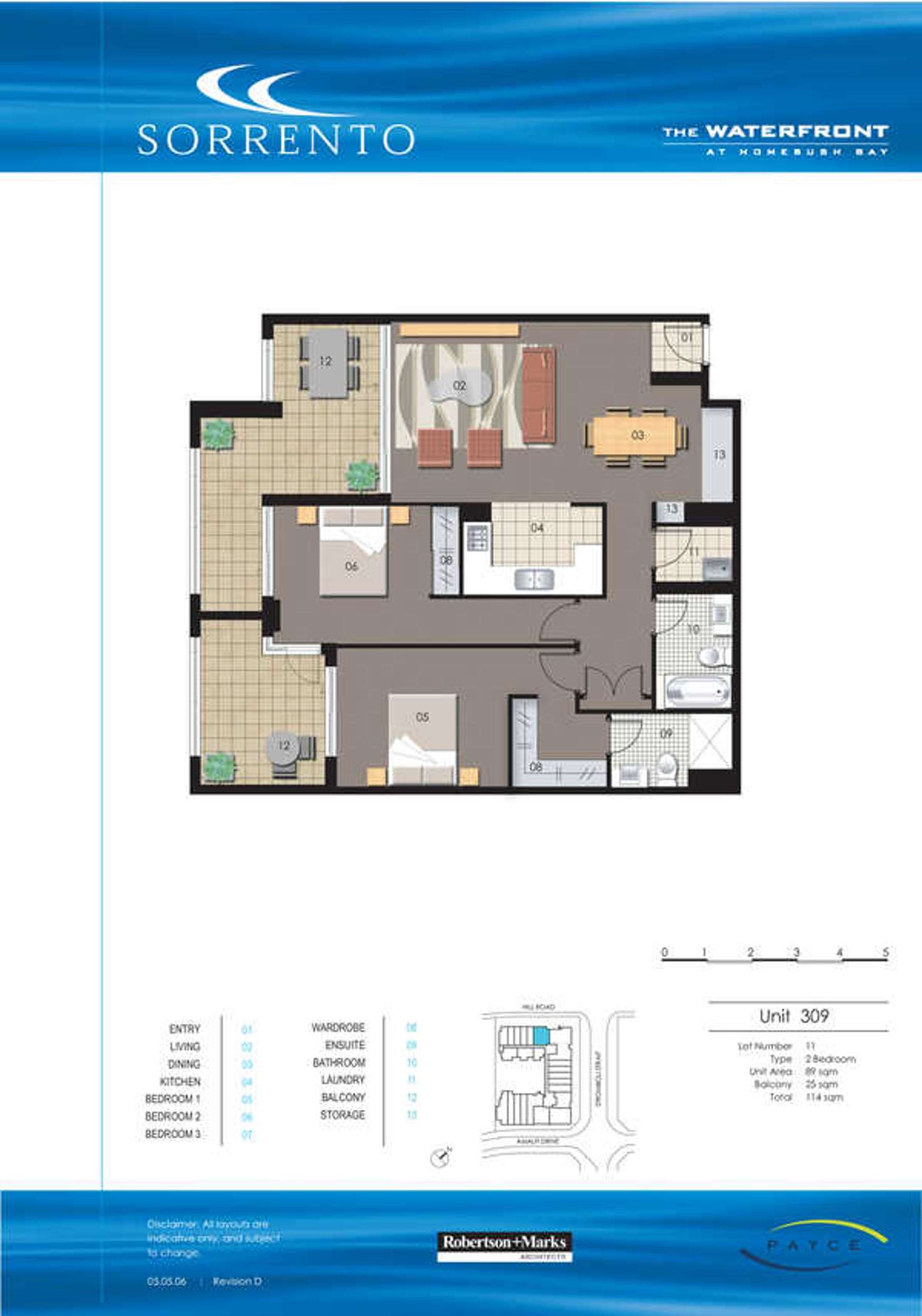 Floorplan of Homely apartment listing, 309/19 Hill Road, Wentworth Point NSW 2127