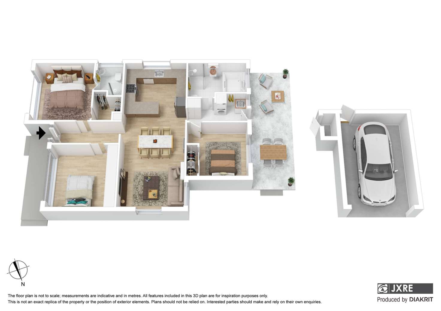 Floorplan of Homely unit listing, 1/7 Wallace Avenue, Oakleigh South VIC 3167