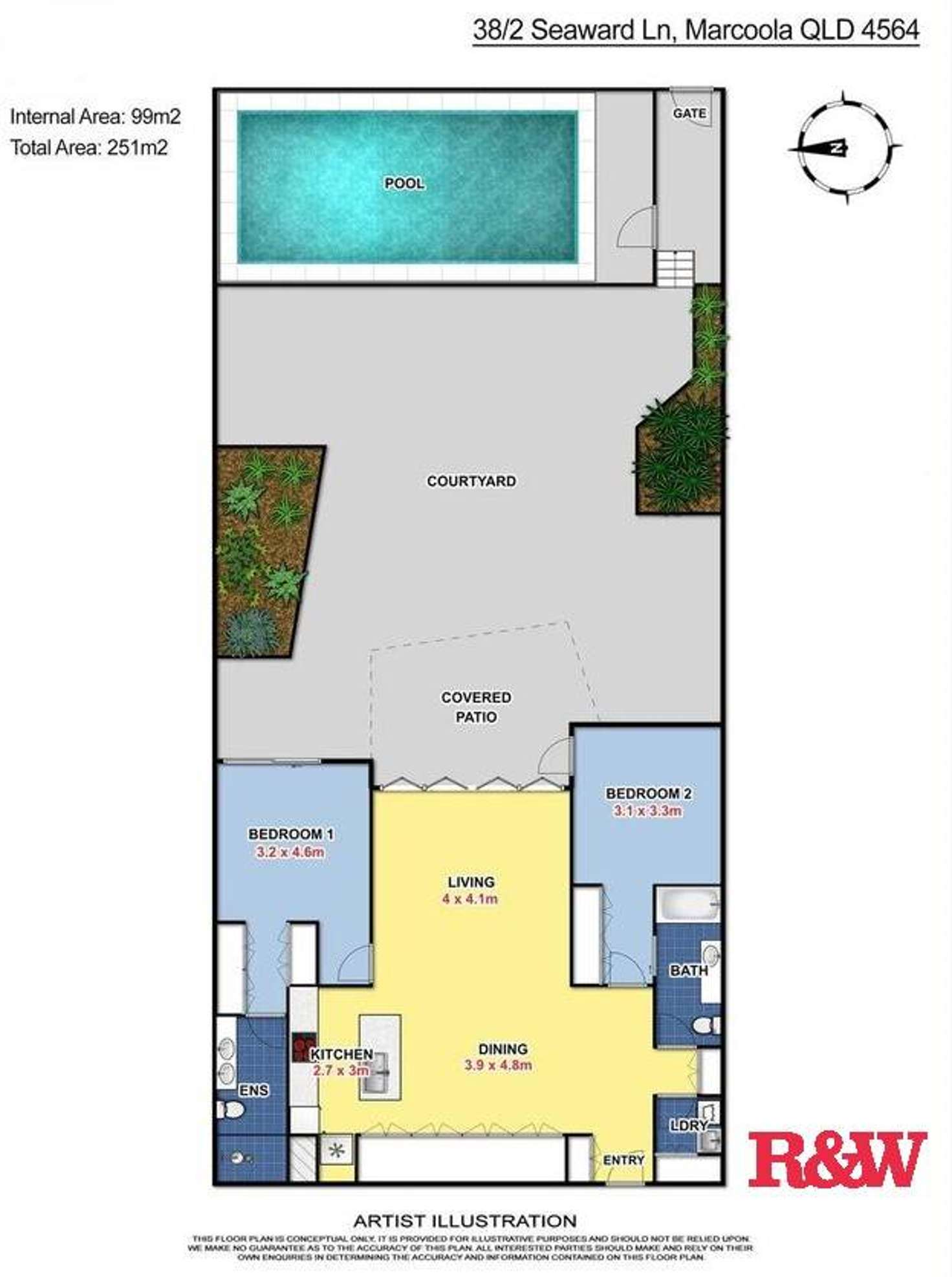 Floorplan of Homely unit listing, 38/2 Seaward Lane, Marcoola QLD 4564