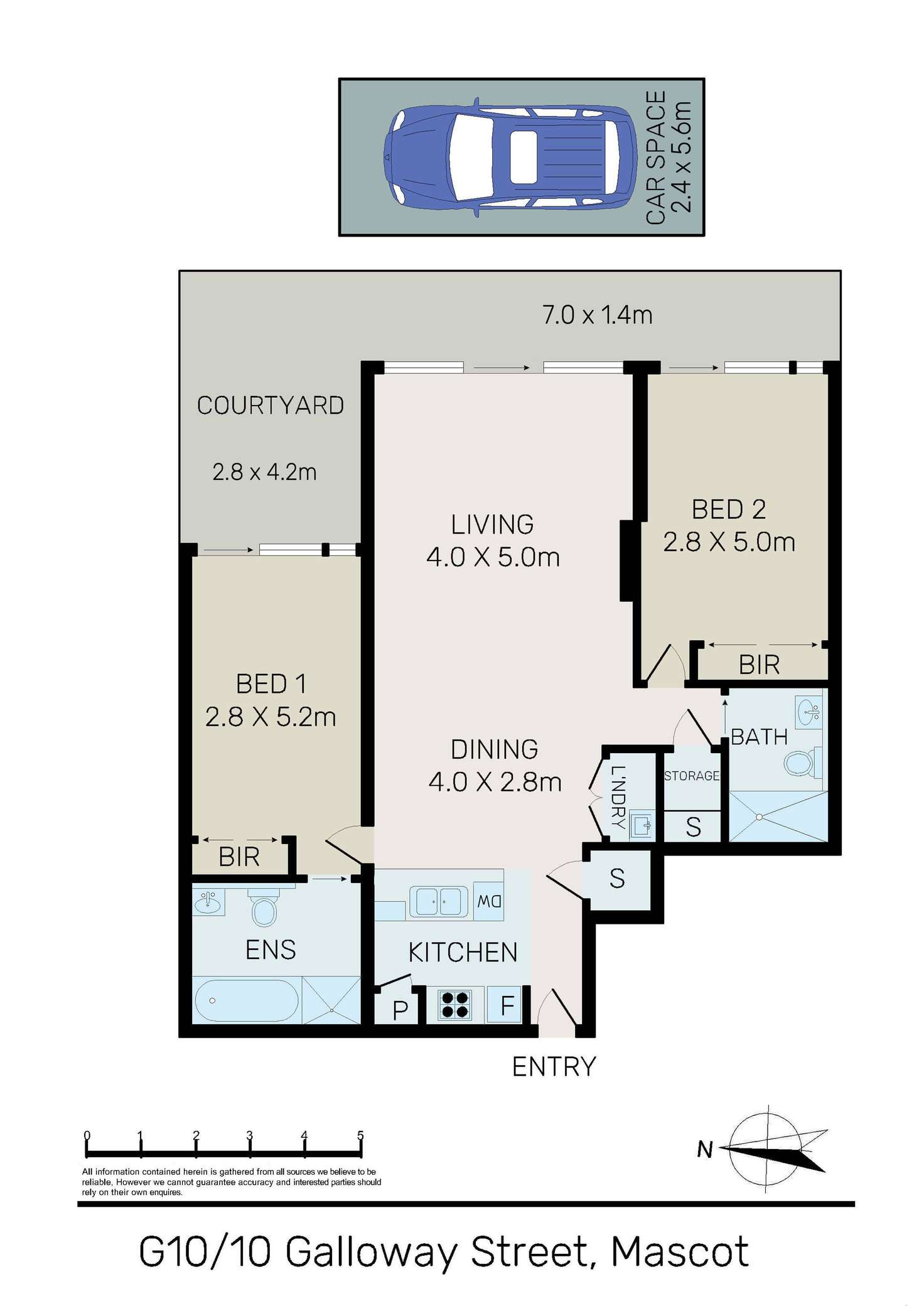 Floorplan of Homely apartment listing, G10/10 Galloway Street, Mascot NSW 2020