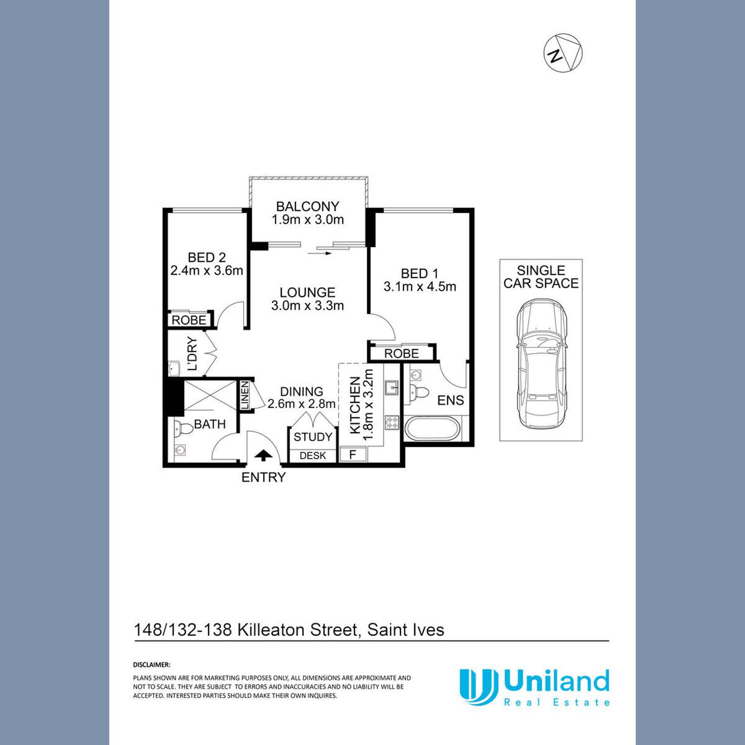 Floorplan of Homely apartment listing, 148/132-138 Killeaton Street, St Ives NSW 2075