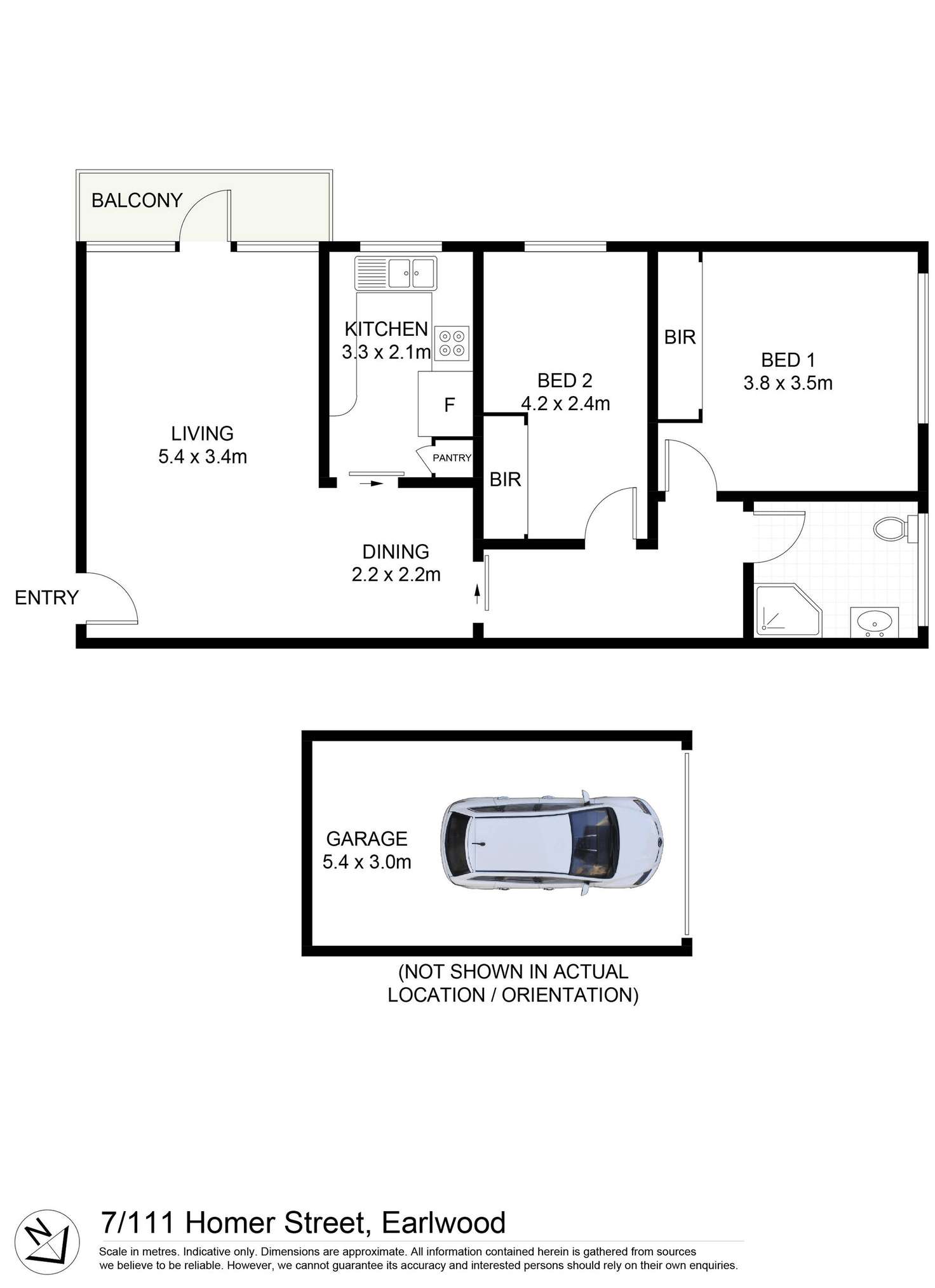 Floorplan of Homely unit listing, 7/111 Homer Street, Earlwood NSW 2206