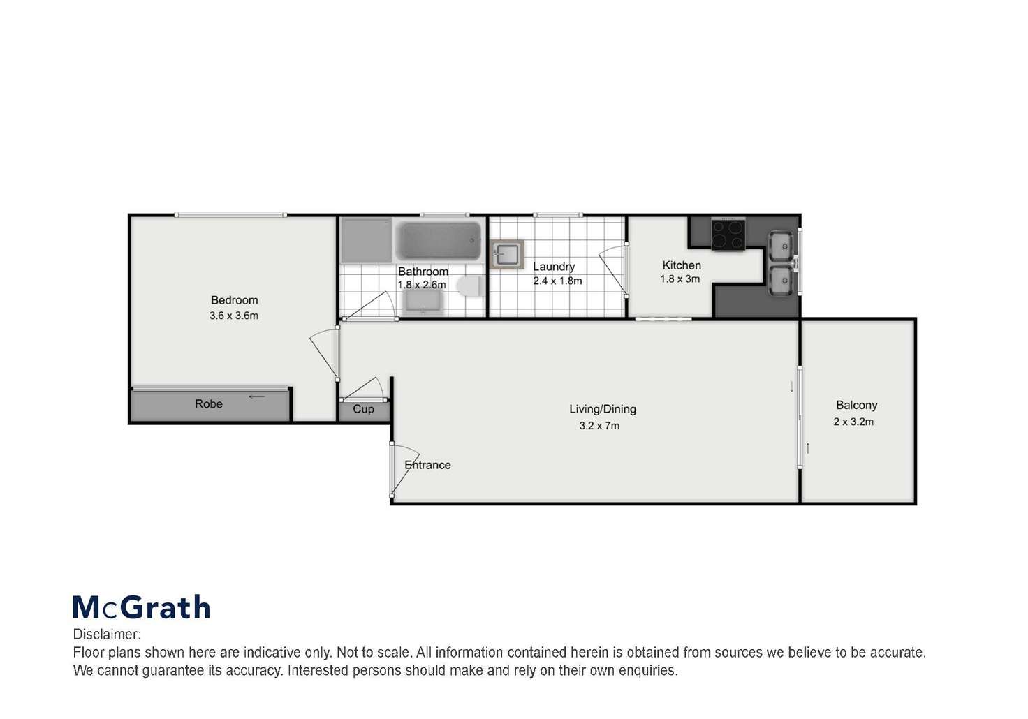 Floorplan of Homely apartment listing, 13/61 Wolseley Street, Bexley NSW 2207