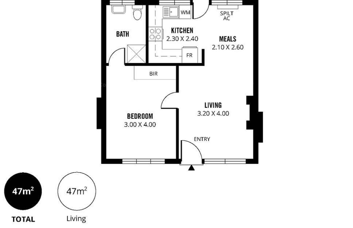 Floorplan of Homely unit listing, 2/521 Cross Road, Plympton SA 5038