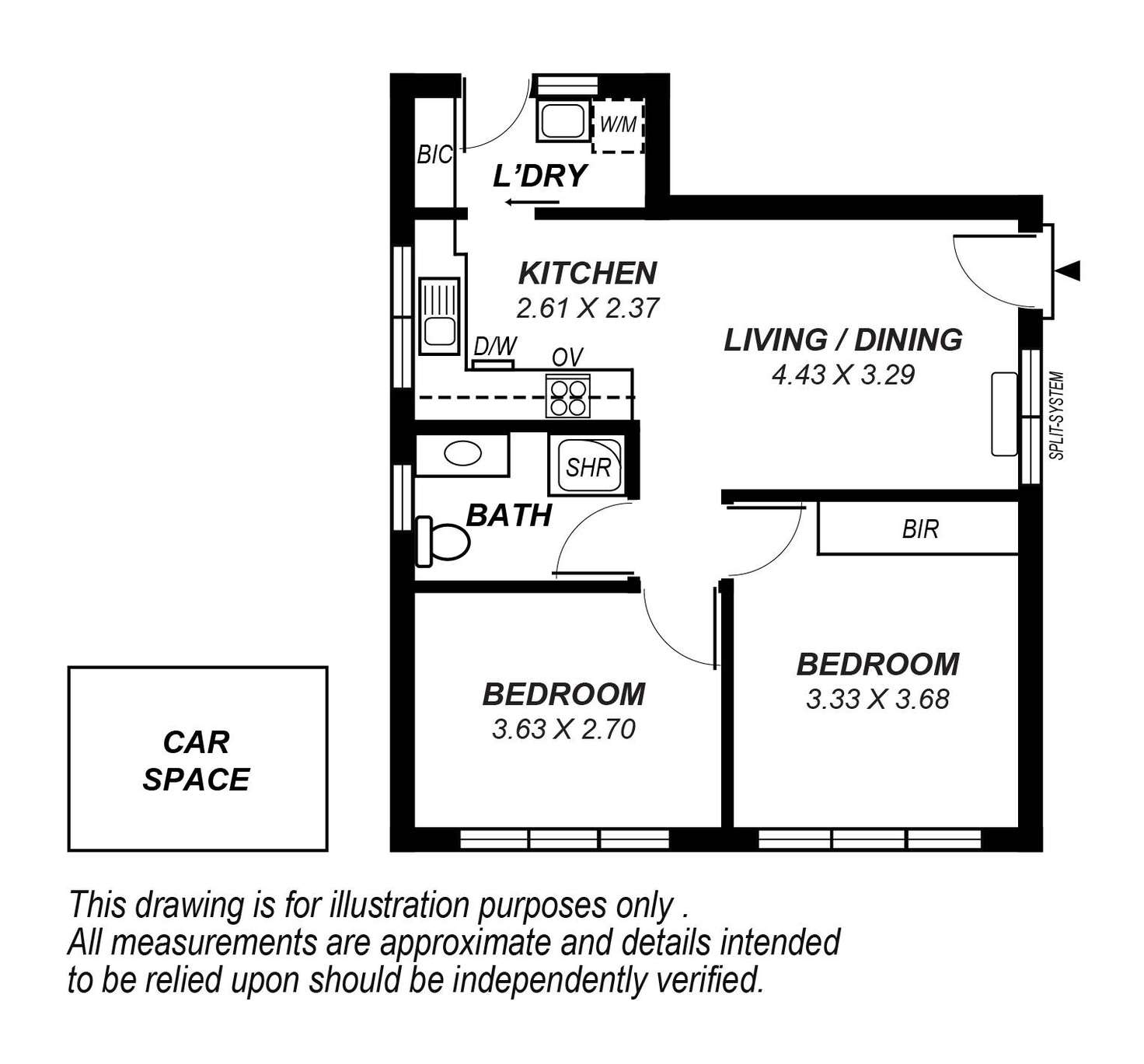 Floorplan of Homely unit listing, 4/8 Weaver Avenue, Richmond SA 5033