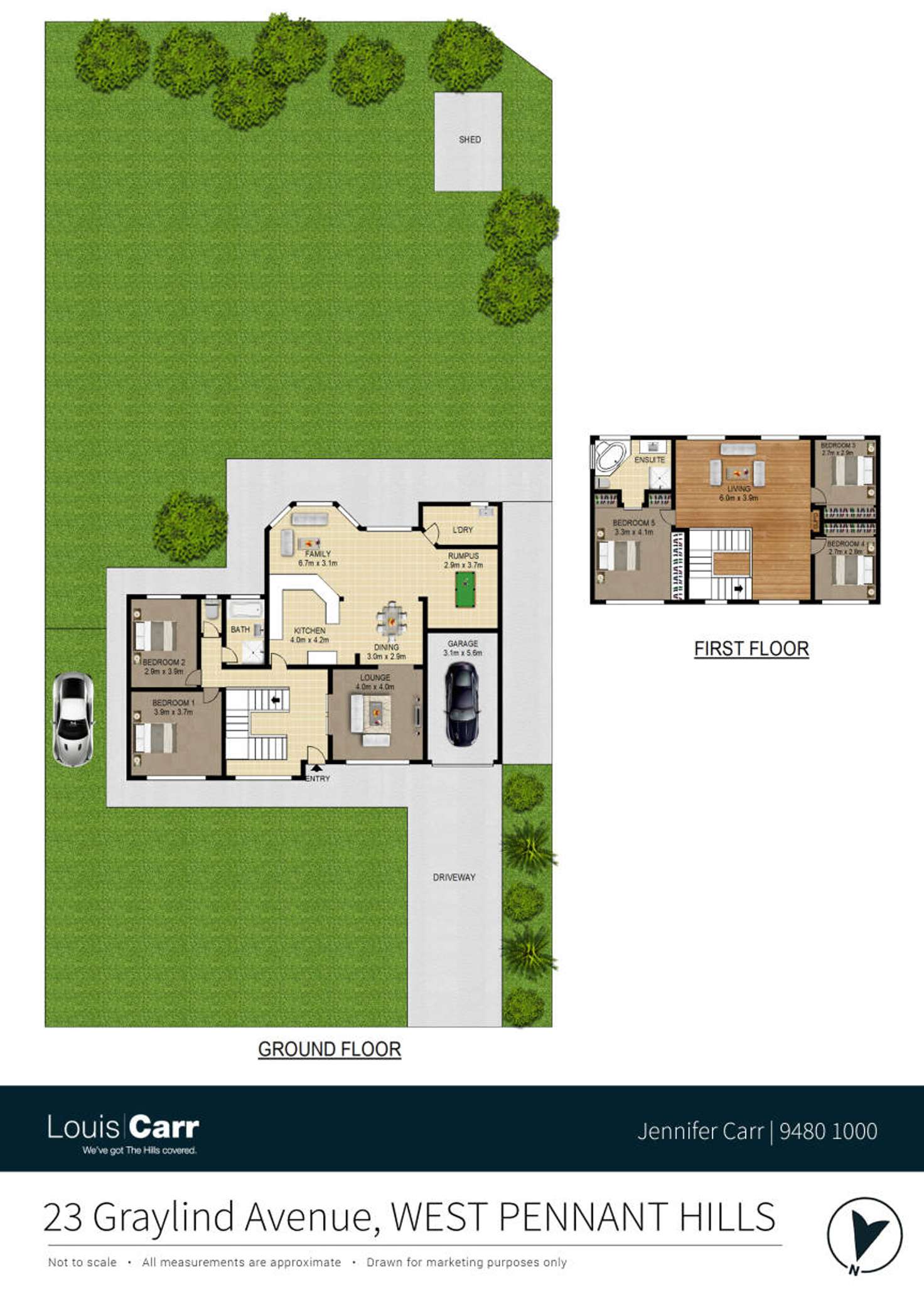 Floorplan of Homely house listing, 23 Graylind Avenue, West Pennant Hills NSW 2125