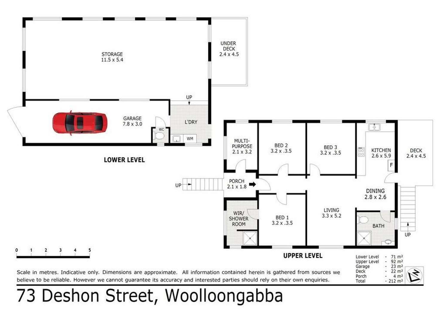 Floorplan of Homely house listing, 73 Deshon Street, Woolloongabba QLD 4102