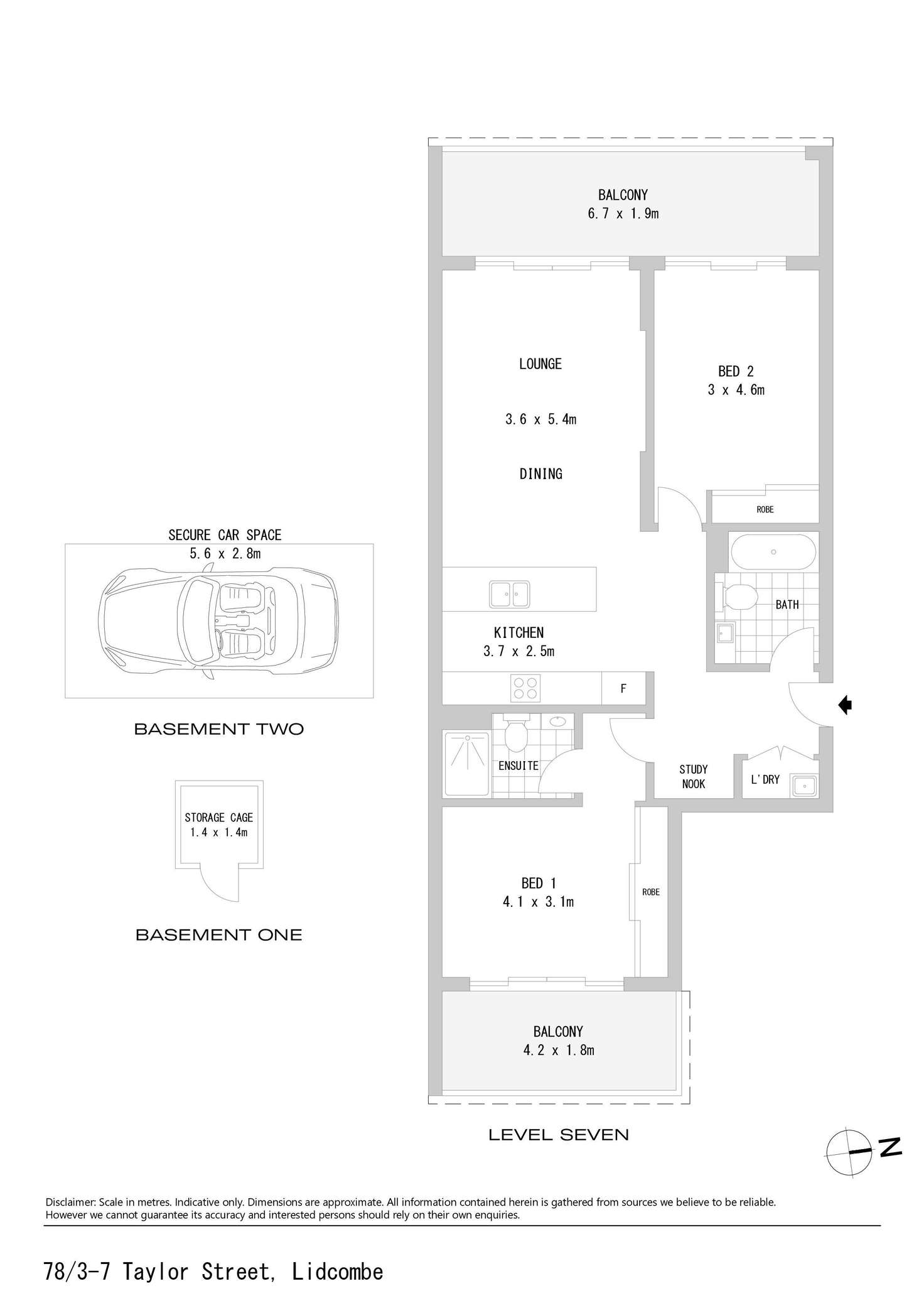 Floorplan of Homely apartment listing, 78/3-7 Taylor Street, Lidcombe NSW 2141