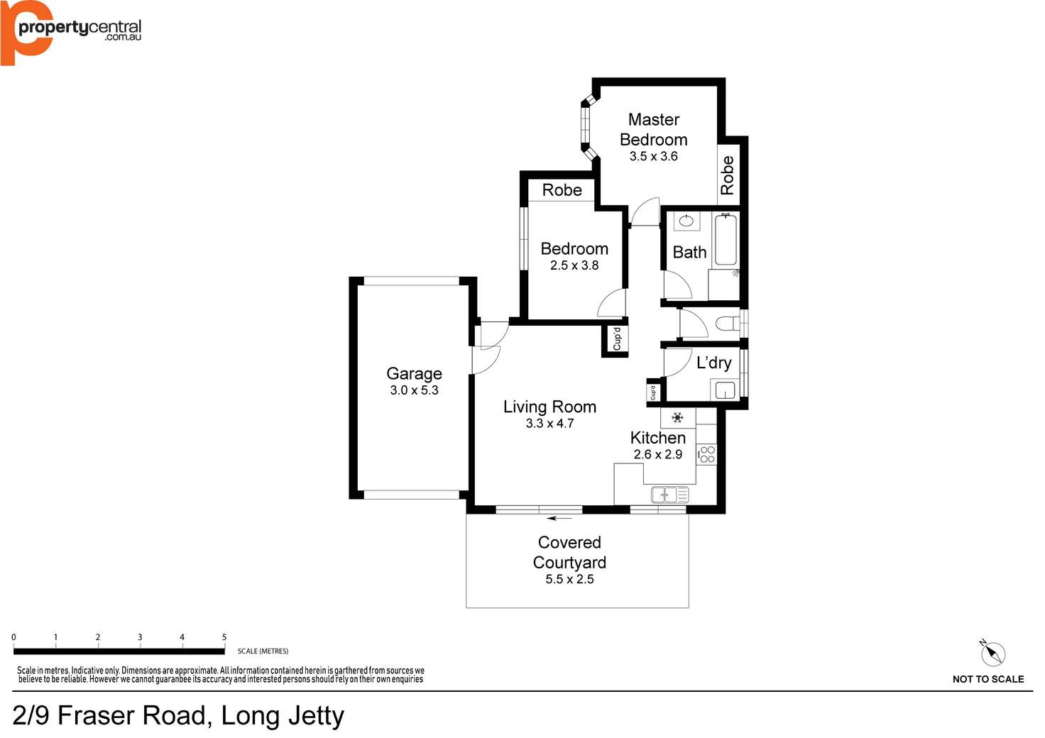 Floorplan of Homely villa listing, 2/9 Fraser Road, Long Jetty NSW 2261