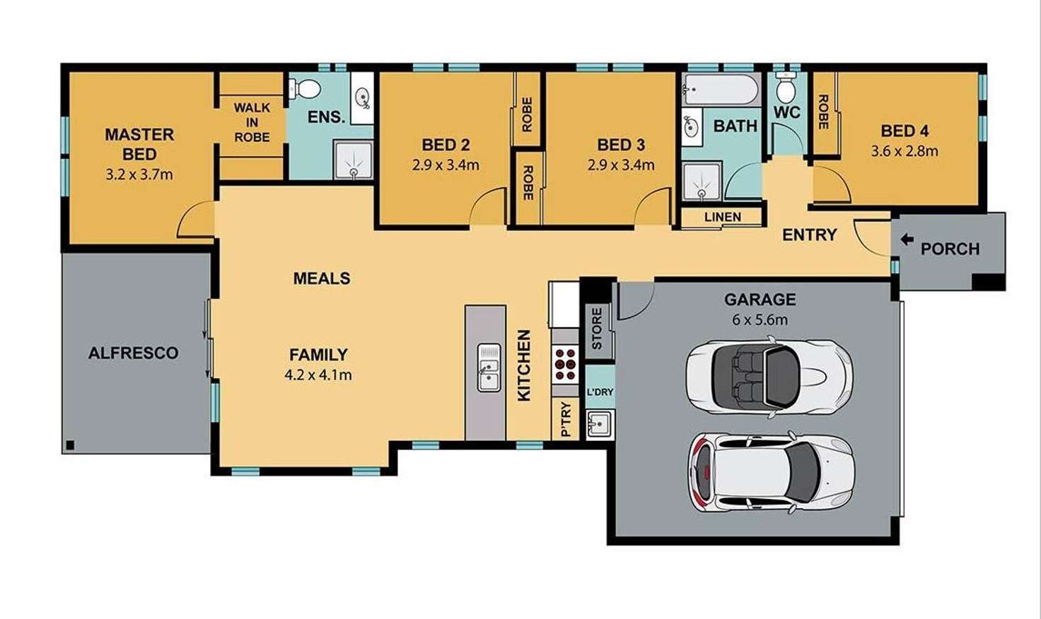 Floorplan of Homely house listing, 12 Thurston Avenue, Tarneit VIC 3029