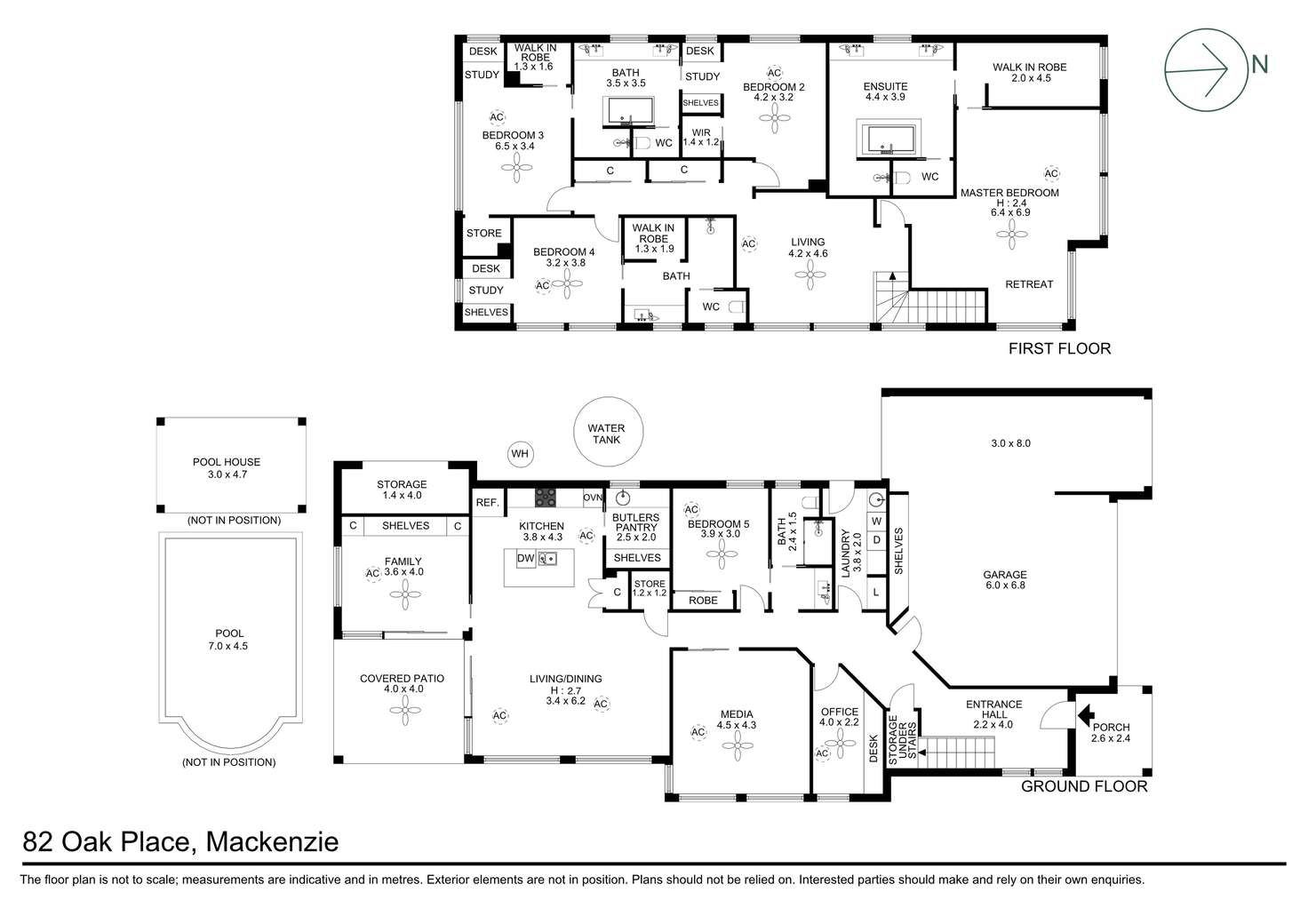 Floorplan of Homely house listing, 82 Oak Place, Mackenzie QLD 4156