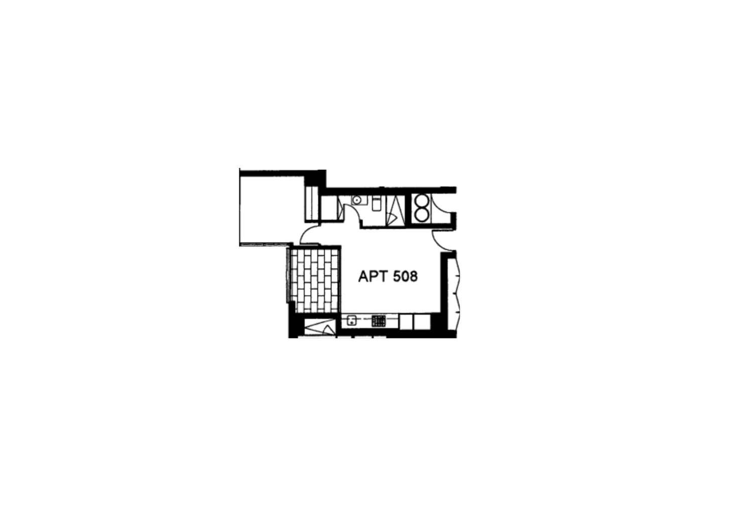 Floorplan of Homely apartment listing, 508/195 Wellington Street, Collingwood VIC 3066