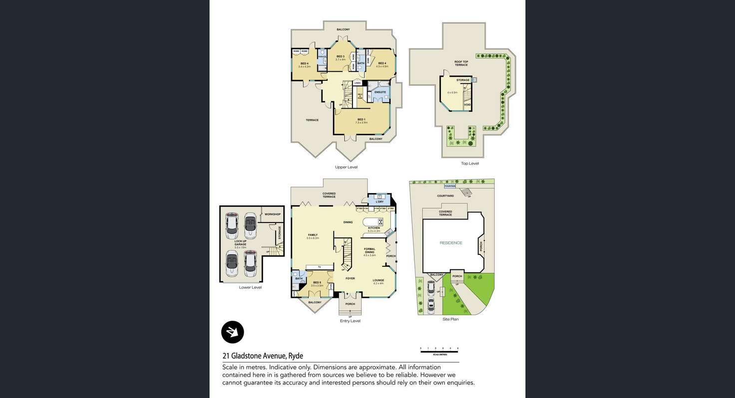 Floorplan of Homely house listing, 21 Gladstone Avenue, Ryde NSW 2112