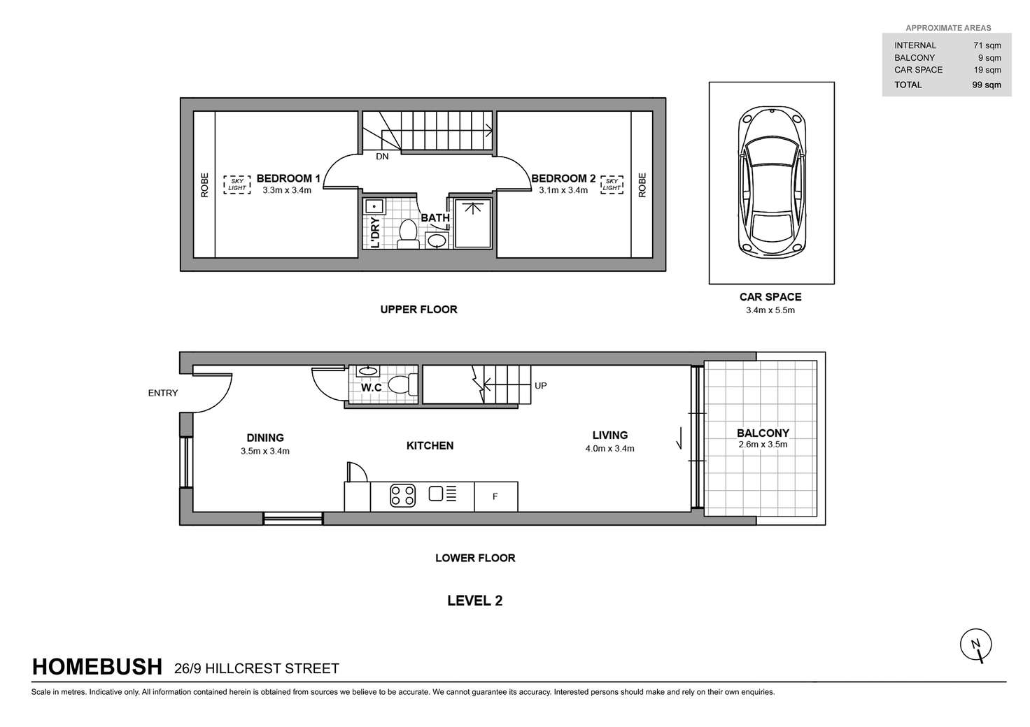 Floorplan of Homely apartment listing, 26/9-21 Hillcrest Street, Homebush NSW 2140
