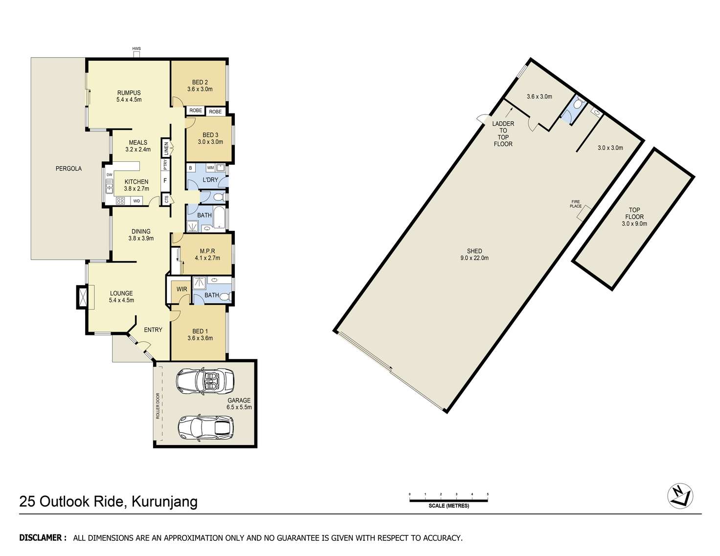 Floorplan of Homely house listing, 25 Outlook Ride, Kurunjang VIC 3337