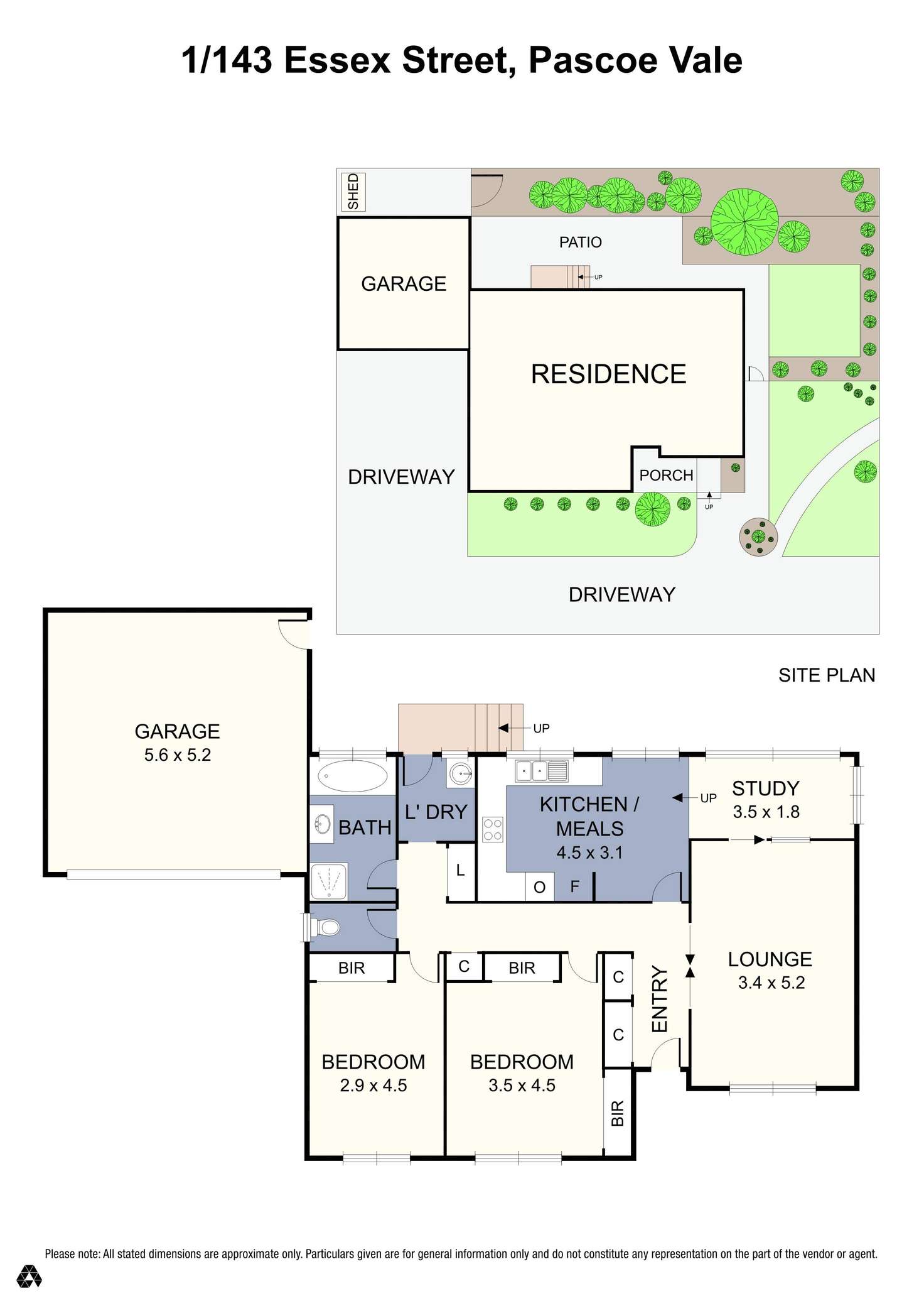 Floorplan of Homely unit listing, 1/143 Essex Street, Pascoe Vale VIC 3044