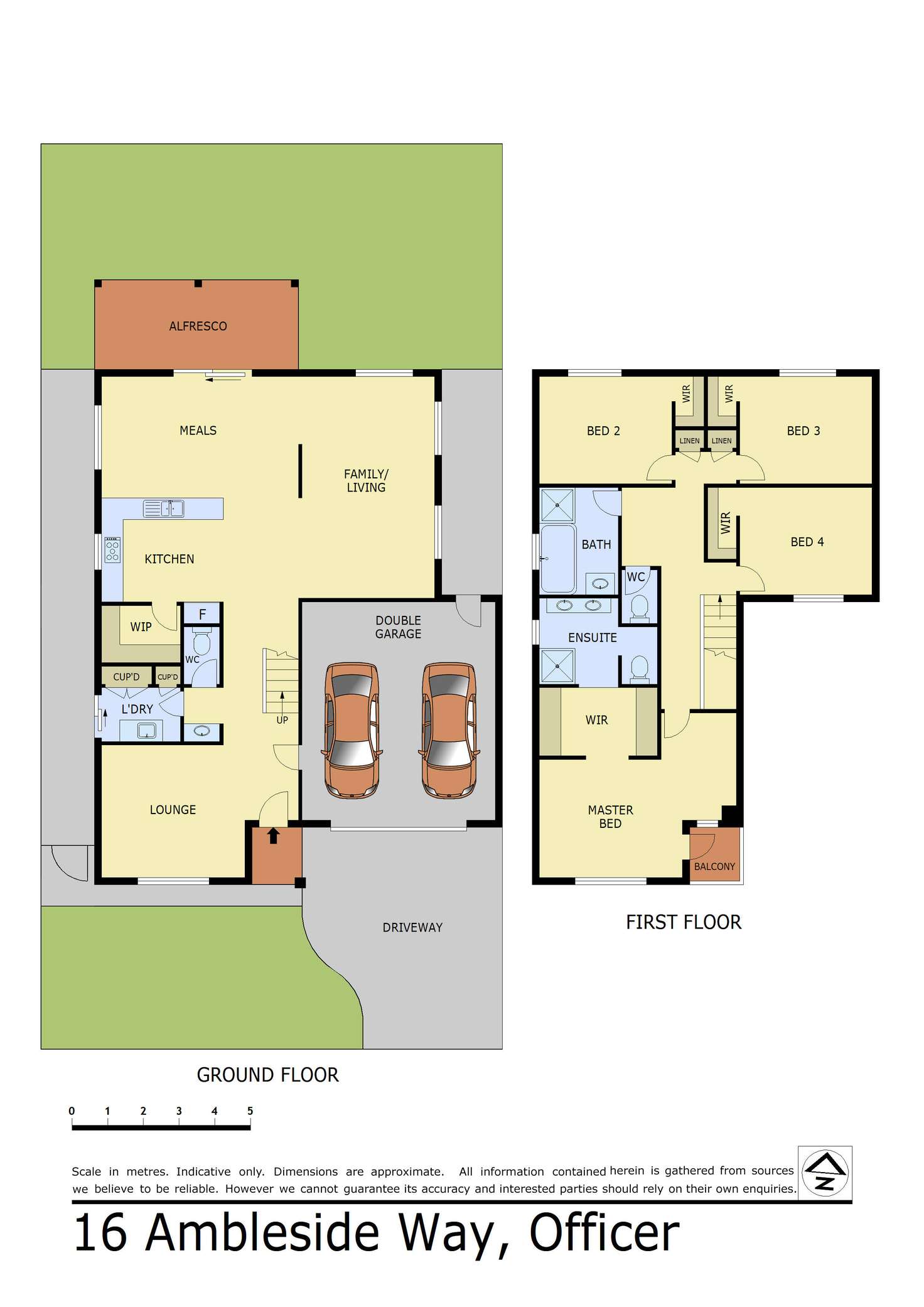 Floorplan of Homely house listing, 16 Ambleside Way, Officer VIC 3809