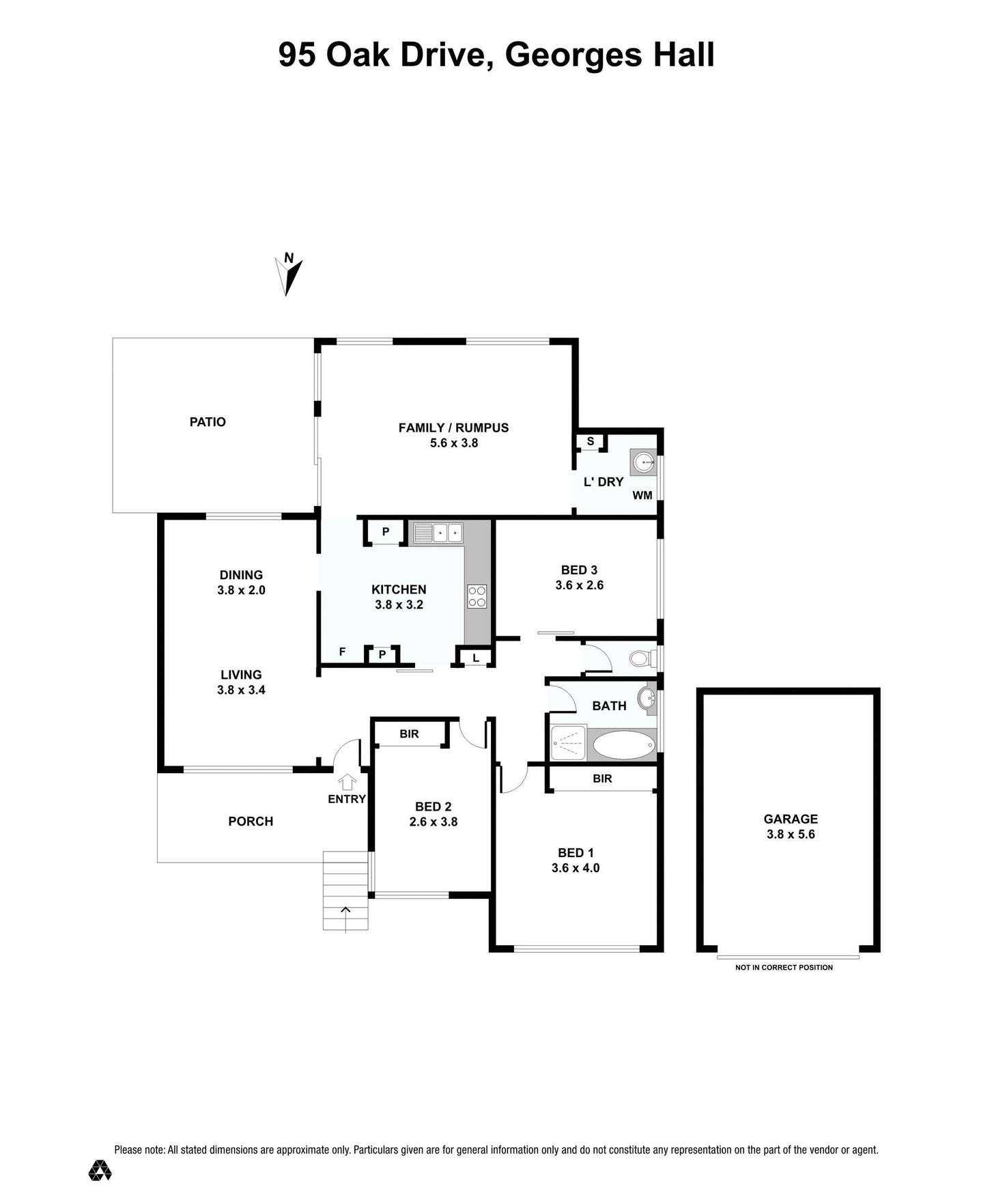 Floorplan of Homely house listing, 95 Oak Drive, Georges Hall NSW 2198