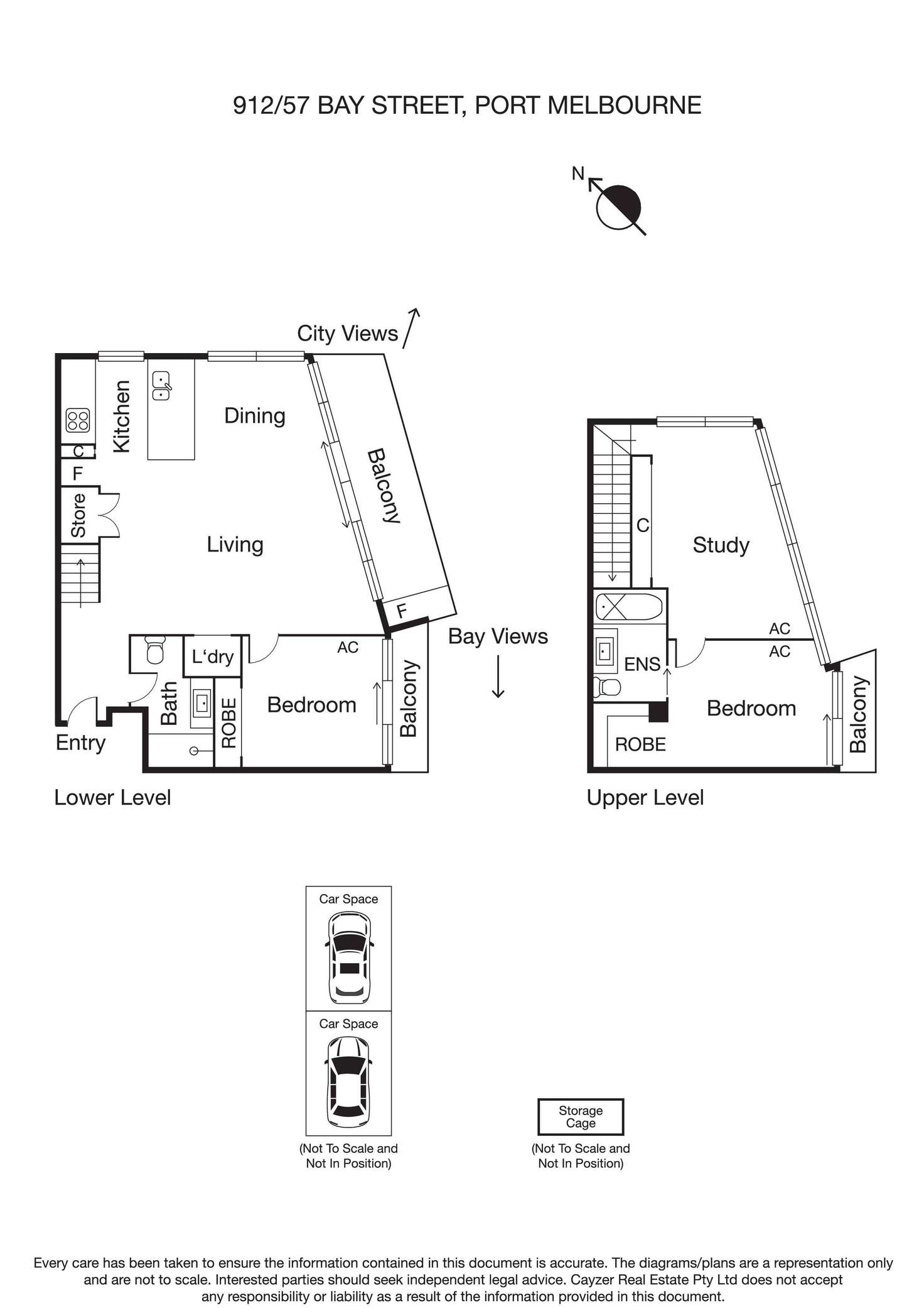 Floorplan of Homely apartment listing, 912/57 Bay Street, Port Melbourne VIC 3207