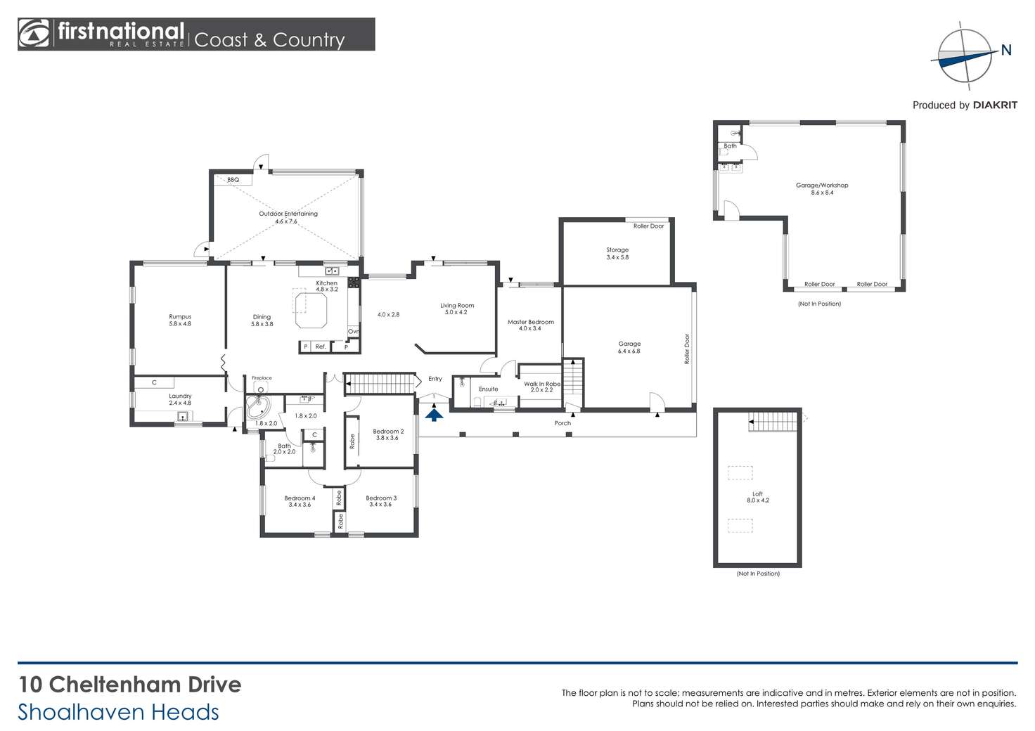 Floorplan of Homely house listing, 10 Cheltenham Drive, Shoalhaven Heads NSW 2535