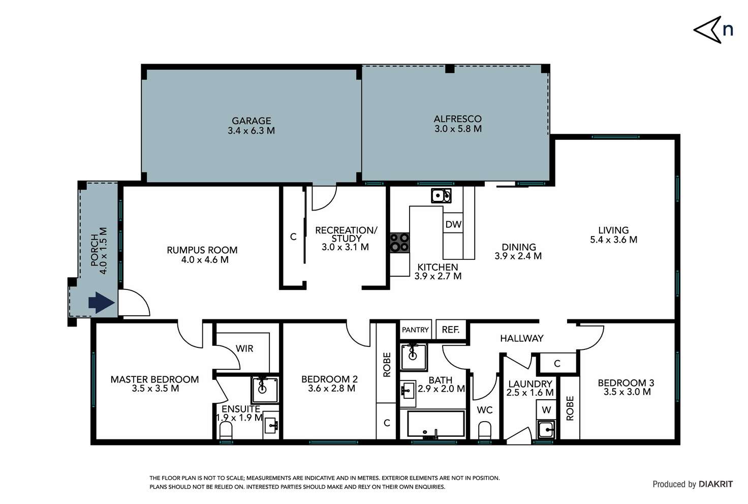 Floorplan of Homely house listing, 14 Alhambra Drive, Epping VIC 3076