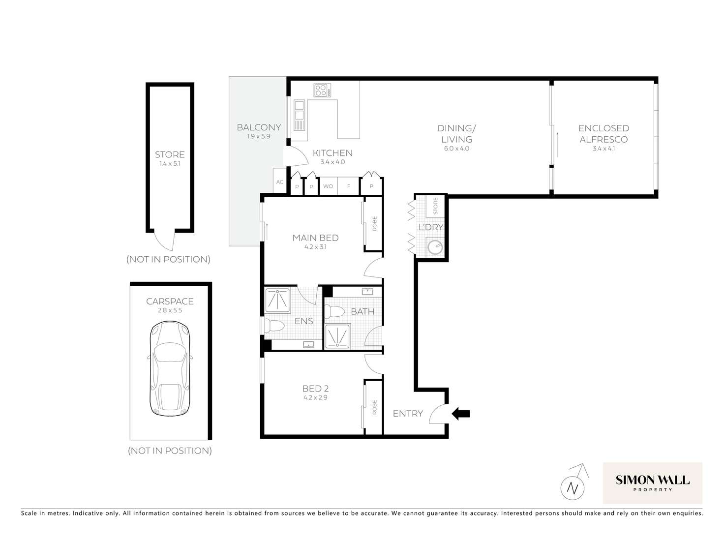 Floorplan of Homely unit listing, 109/27 Llewellyn Street, Merewether NSW 2291