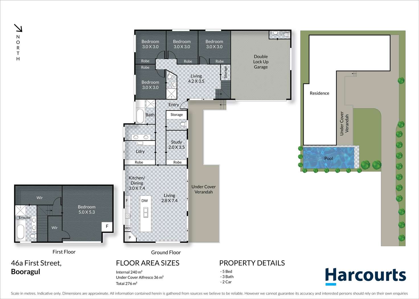 Floorplan of Homely house listing, 46 & 46a First Street, Booragul NSW 2284