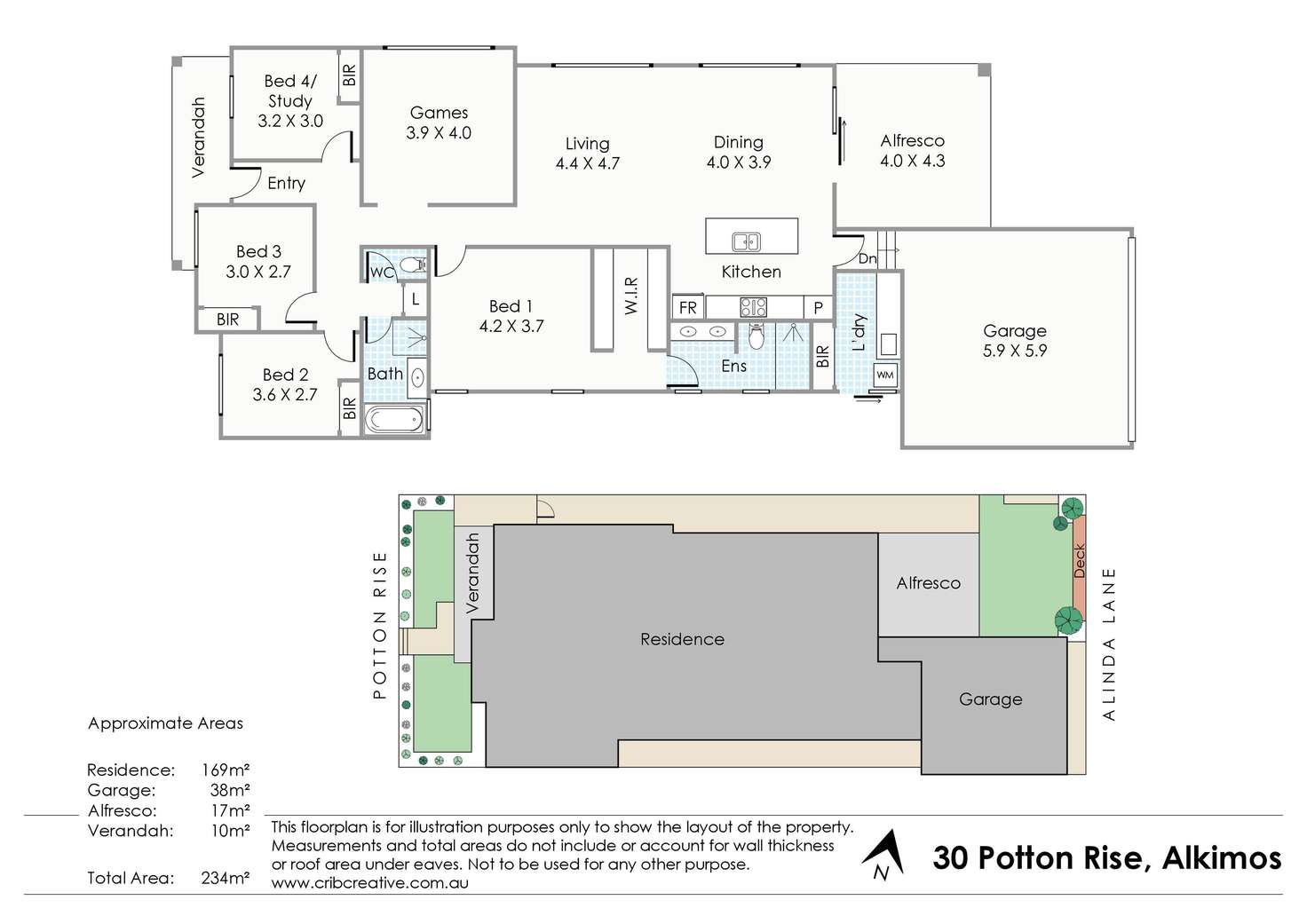 Floorplan of Homely house listing, 30 Potton Rise, Alkimos WA 6038