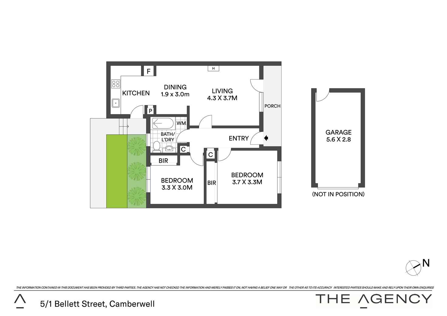 Floorplan of Homely apartment listing, 5/1 Bellett Street, Camberwell VIC 3124