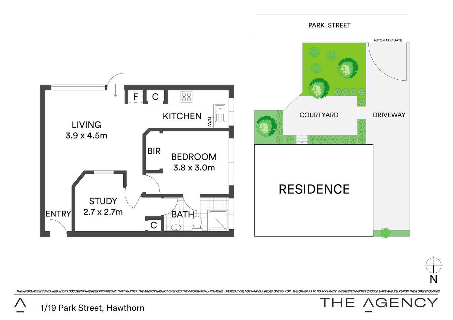 Floorplan of Homely unit listing, 1/19 Park Street, Hawthorn VIC 3122