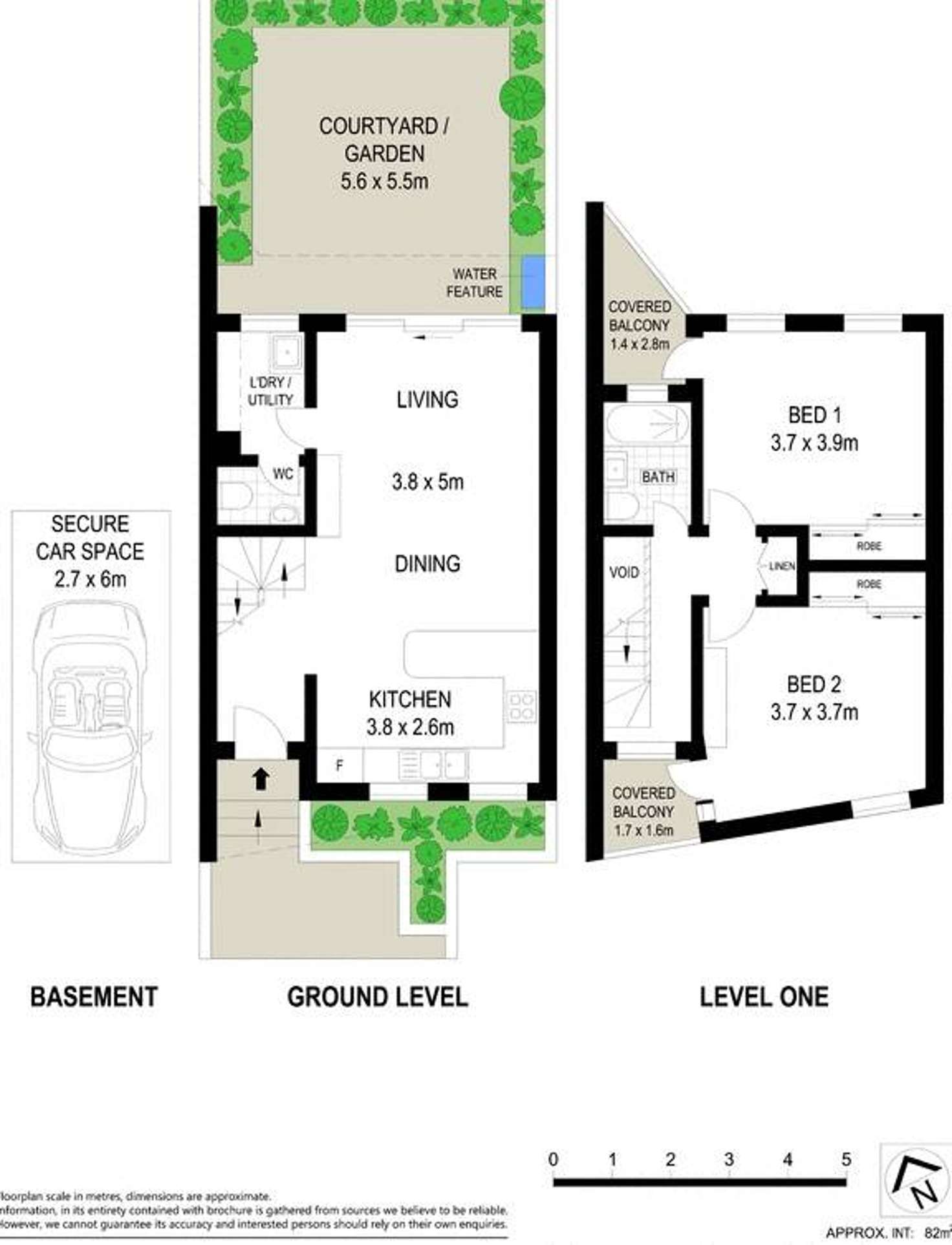 Floorplan of Homely townhouse listing, 6/3 Hutchinson Street, Annandale NSW 2038