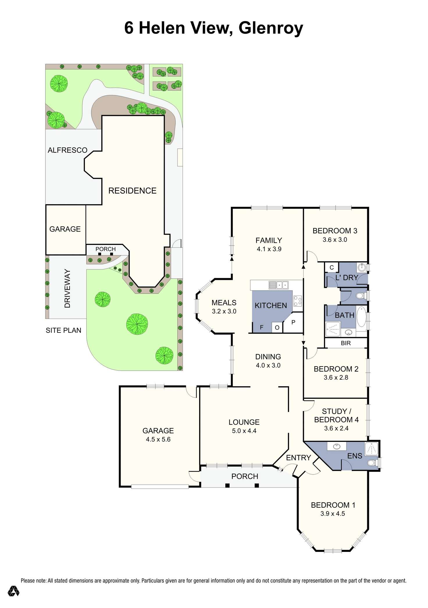 Floorplan of Homely house listing, 6 Helen View, Glenroy VIC 3046