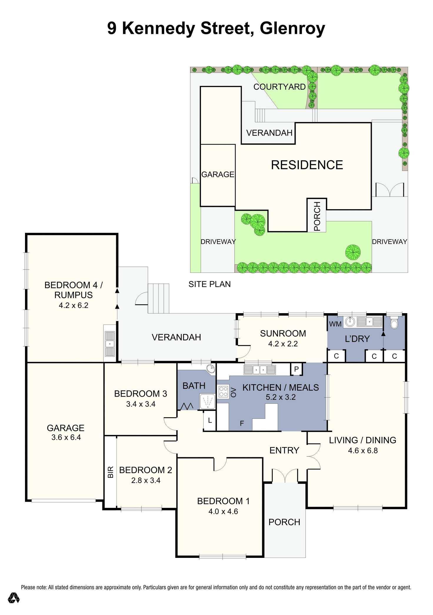 Floorplan of Homely house listing, 9 Kennedy Street, Glenroy VIC 3046