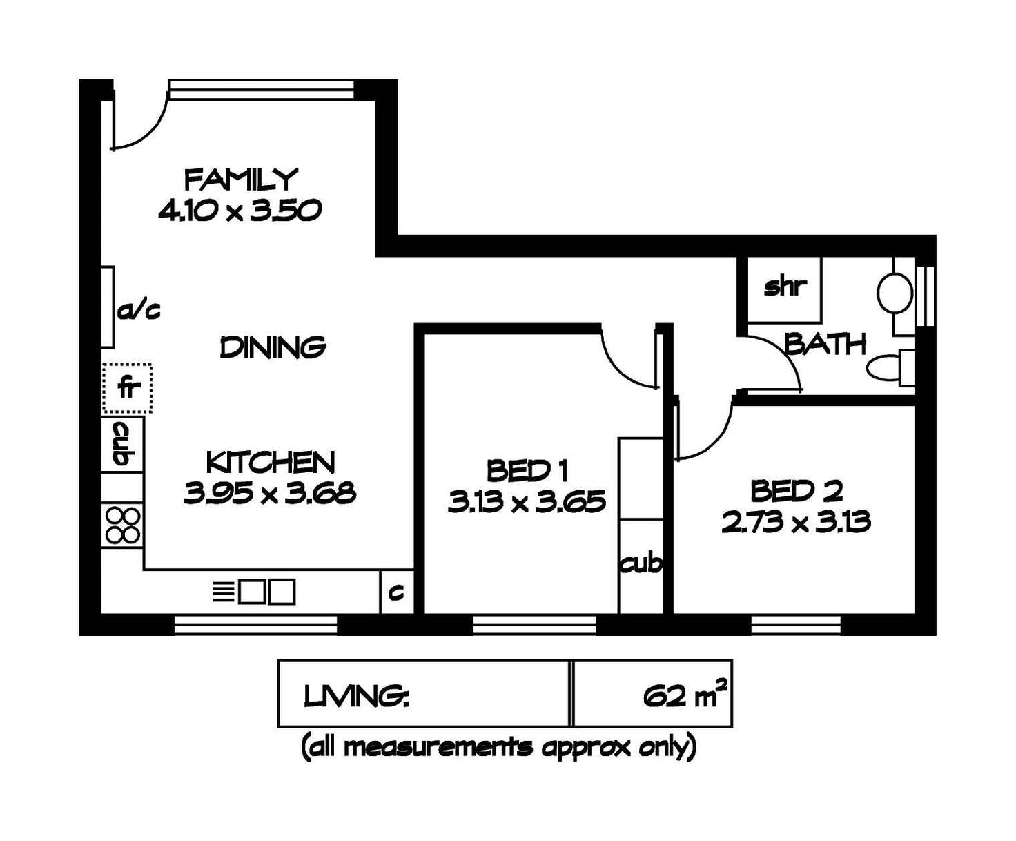 Floorplan of Homely unit listing, 15/150 Childers Street, North Adelaide SA 5006