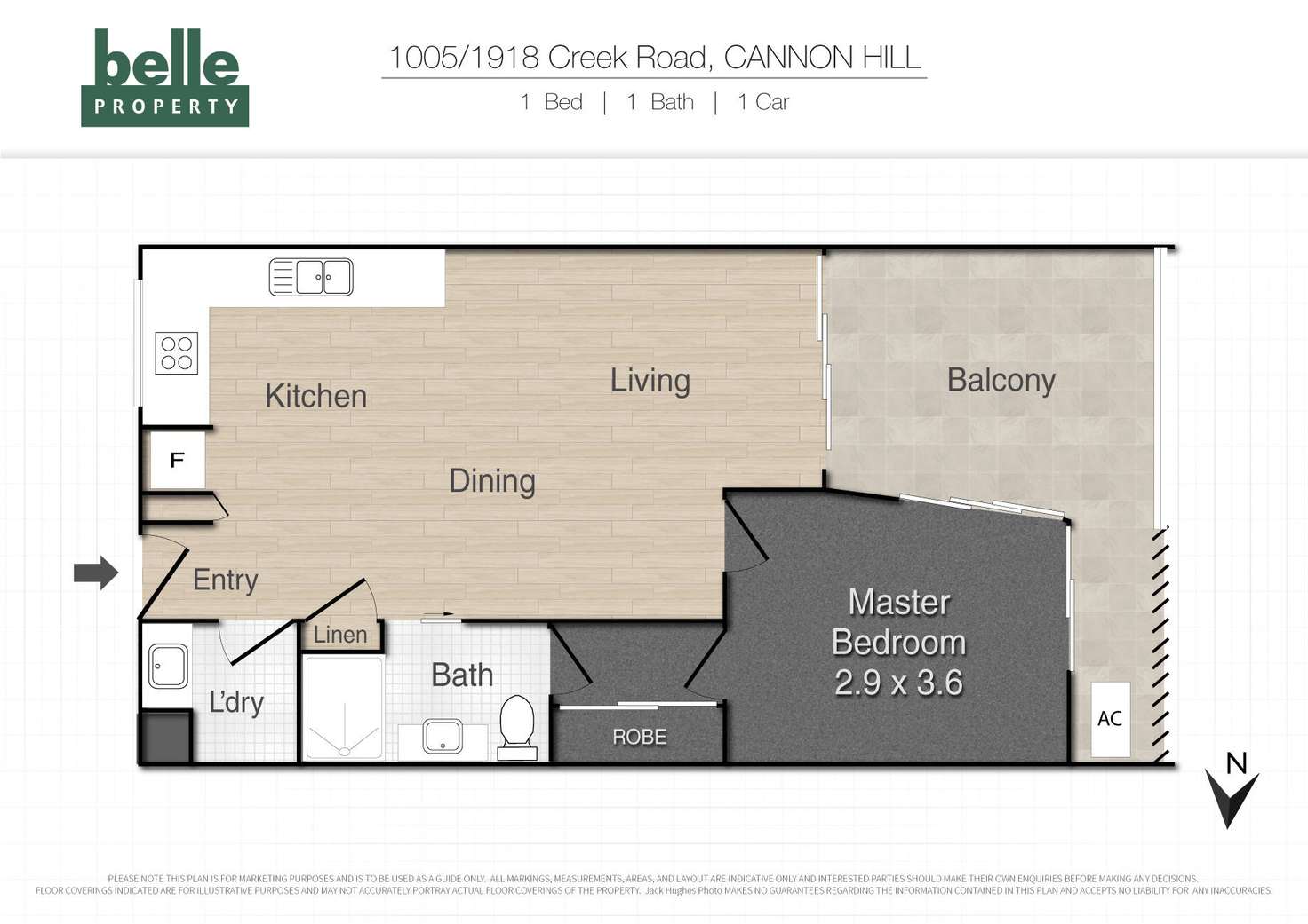 Floorplan of Homely apartment listing, 1005/1918 Creek Road, Cannon Hill QLD 4170