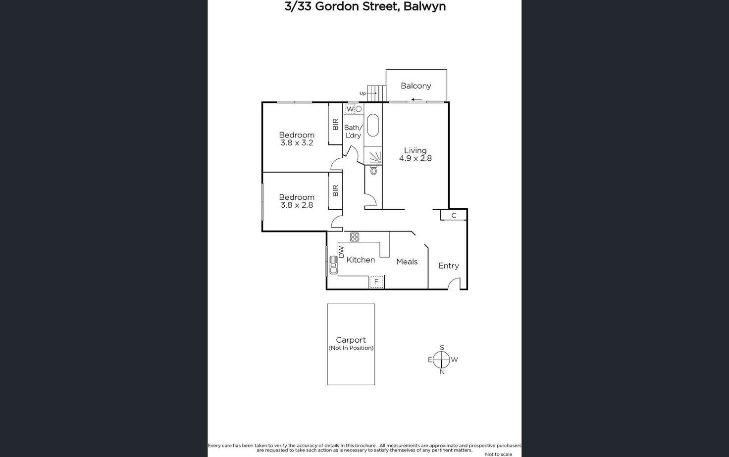 Floorplan of Homely apartment listing, 3/33 Gordon Street, Balwyn VIC 3103