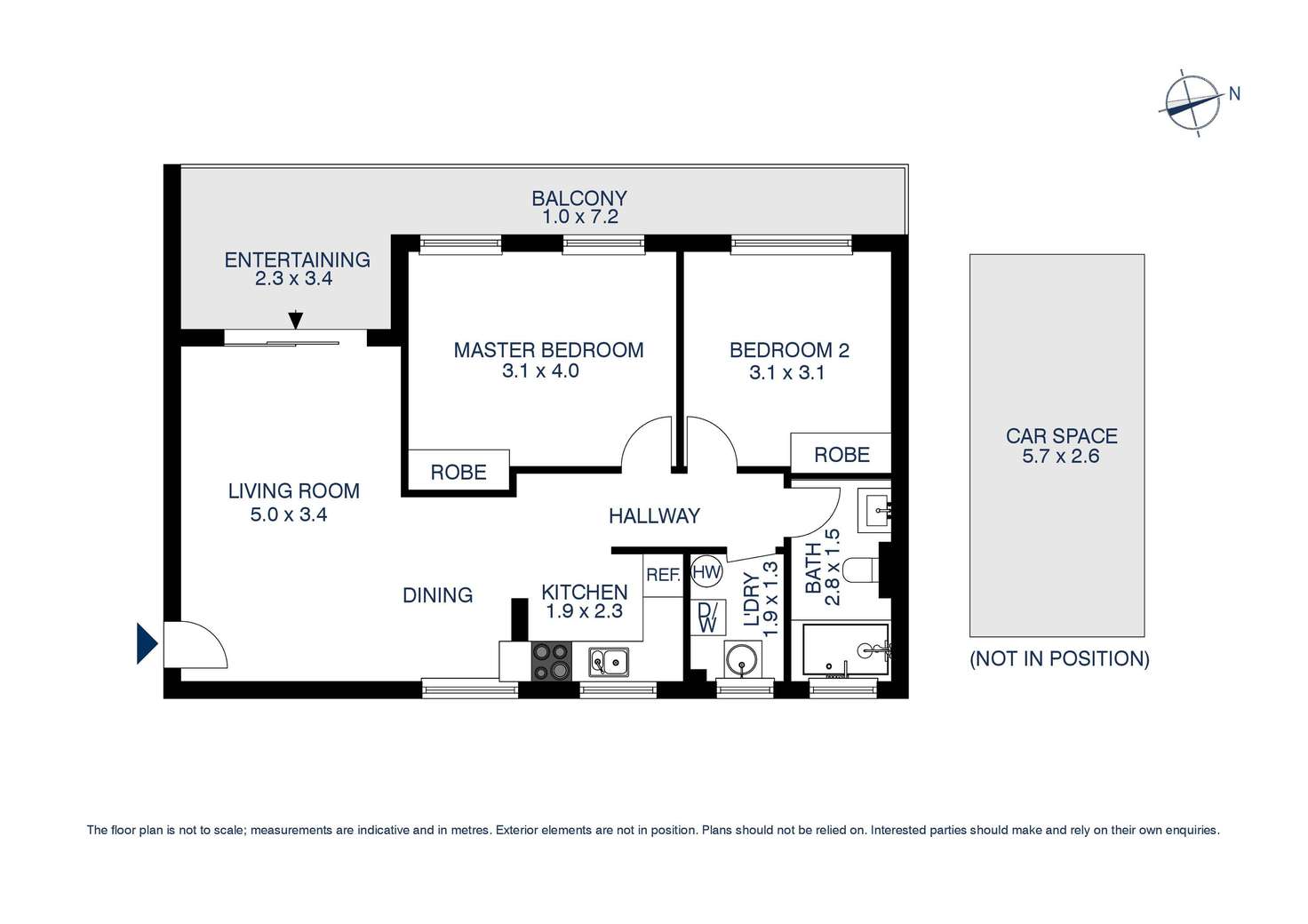 Floorplan of Homely apartment listing, 25/23 Campbell Street, Parramatta NSW 2150