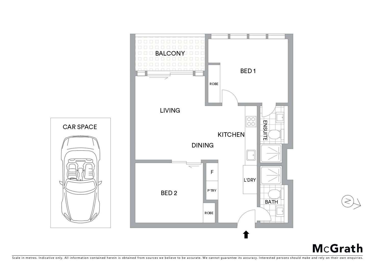 Floorplan of Homely apartment listing, 2215/220 Spencer Street, Melbourne VIC 3000
