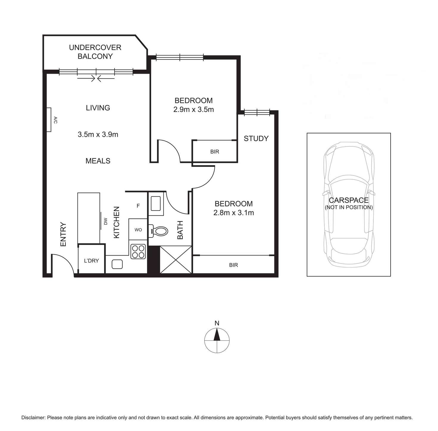Floorplan of Homely apartment listing, 107/139 Chetwynd Street, North Melbourne VIC 3051