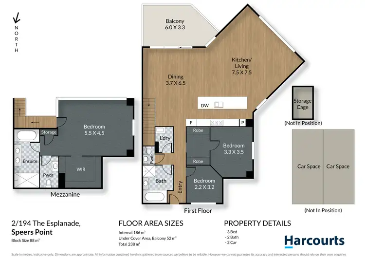 Floorplan of Homely unit listing, 2/194 The Esplanade, Speers Point NSW 2284