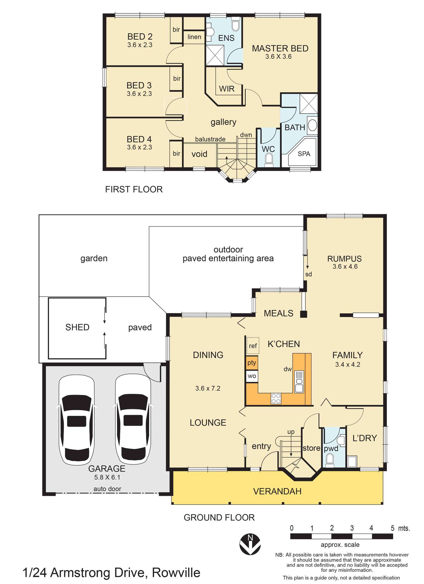 Floorplan of Homely townhouse listing, 1/24 Armstrong Drive, Rowville VIC 3178