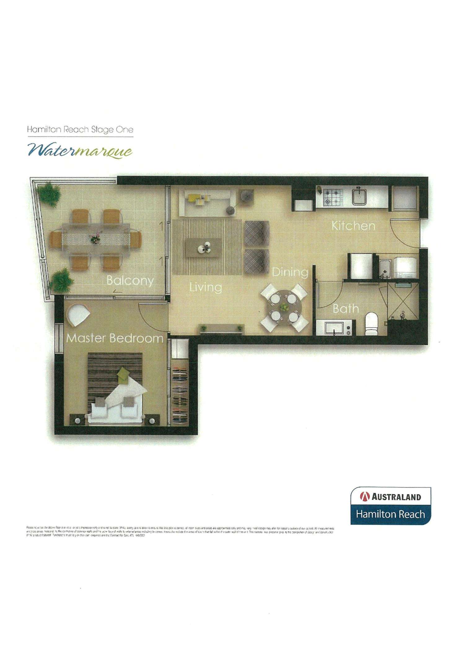 Floorplan of Homely apartment listing, 2204/118 Parkside Circuit, Hamilton QLD 4007